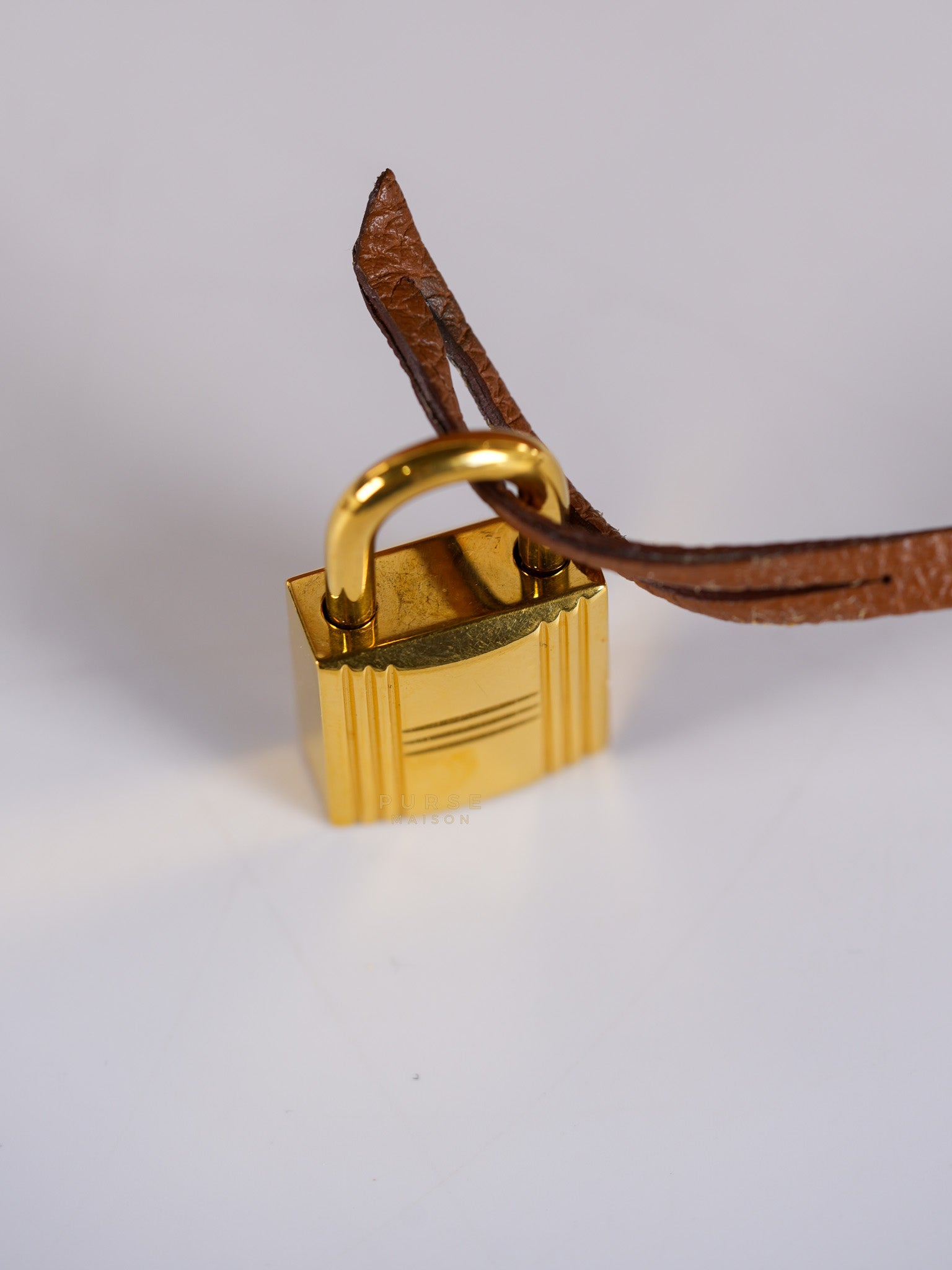 Kelly 32 Gold on Gold Clemence Leather Stamp X (2016) | Purse Maison Luxury Bags Shop