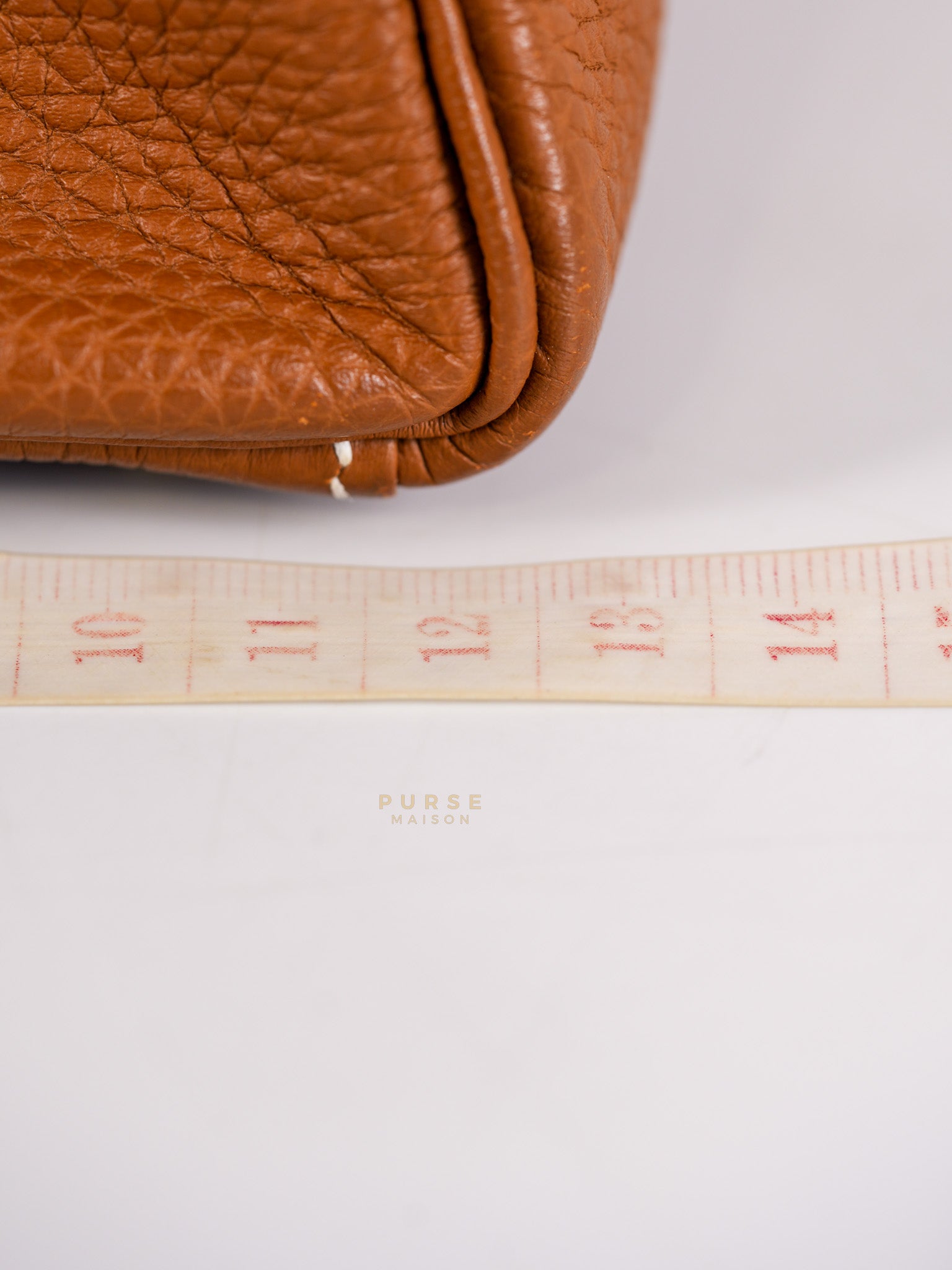 Kelly 32 Gold on Gold Clemence Leather Stamp X (2016) | Purse Maison Luxury Bags Shop