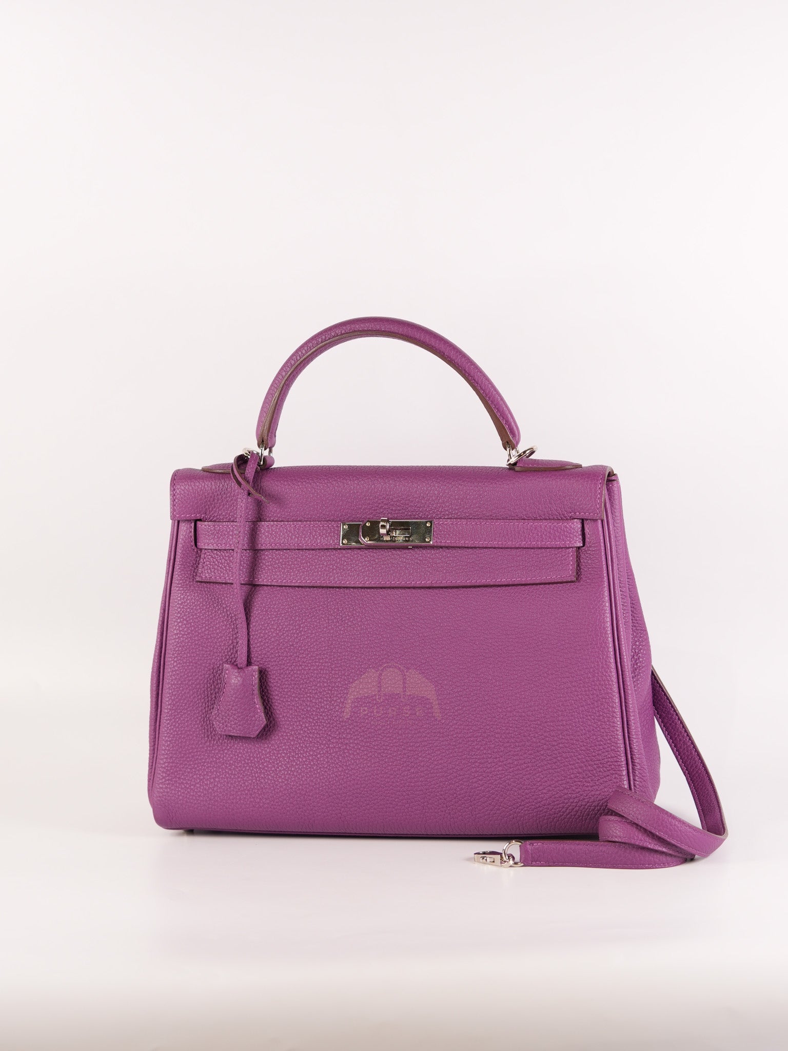 Kelly 32 Retourne in Anemone Togo Leather Palladium Hardware Stamp R Square(2014) | Purse Maison Luxury Bags Shop