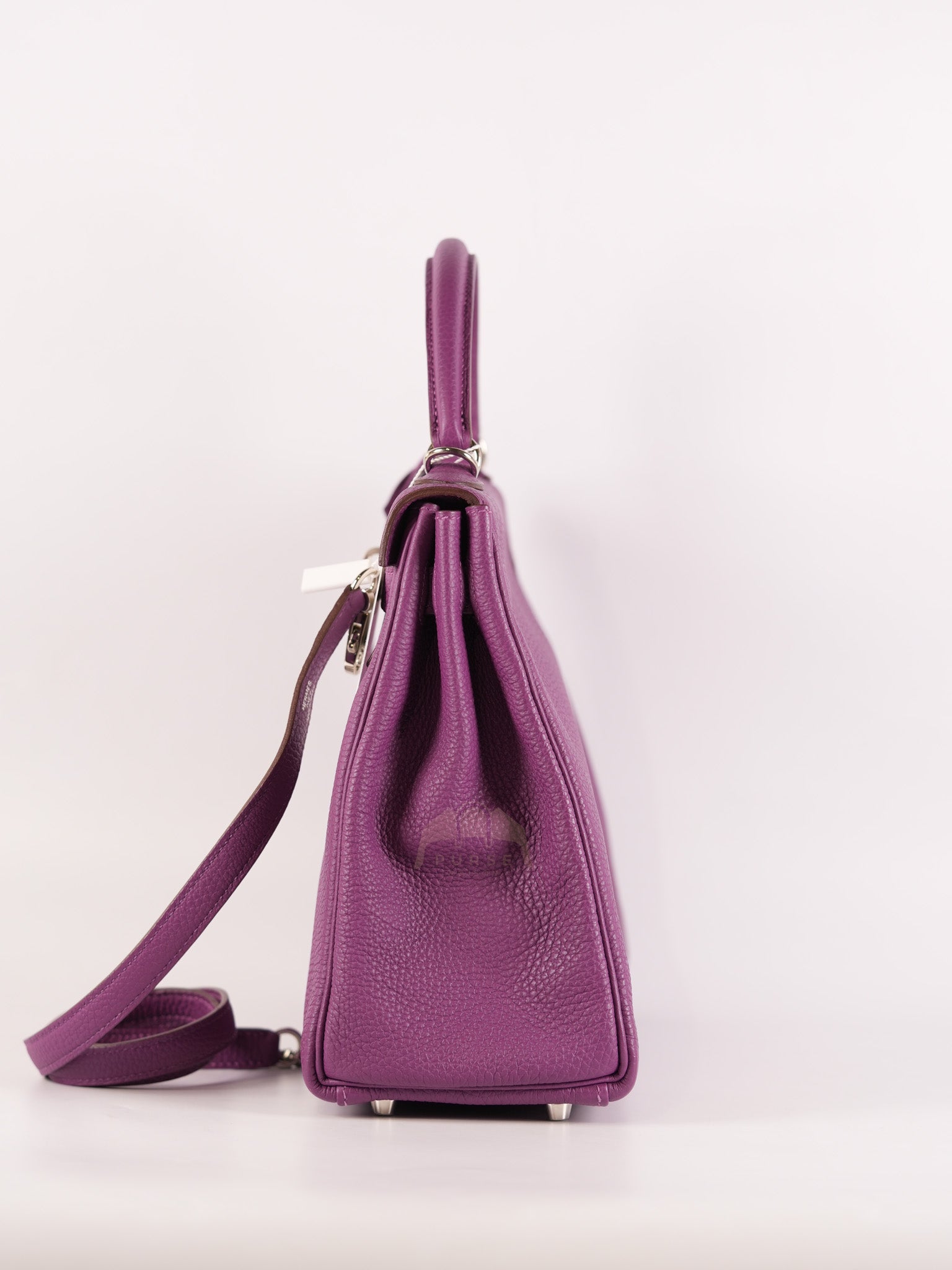 Kelly 32 Retourne in Anemone Togo Leather Palladium Hardware Stamp R Square(2014) | Purse Maison Luxury Bags Shop