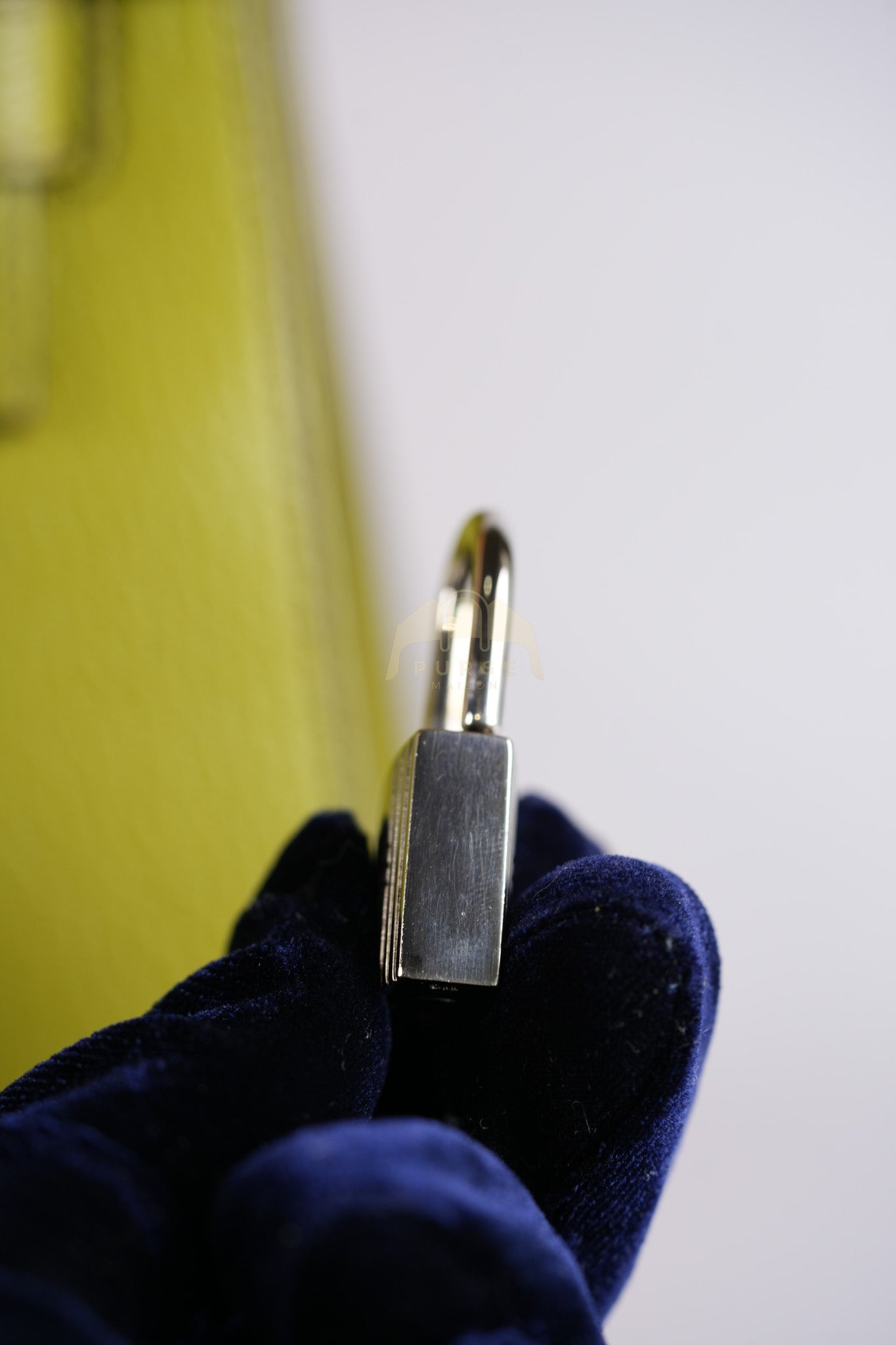 Kelly 32 Sellier Vert Anis Chevre Mysore in Palladium Hardware Stamp K Square (2007) | Purse Maison Luxury Bags Shop