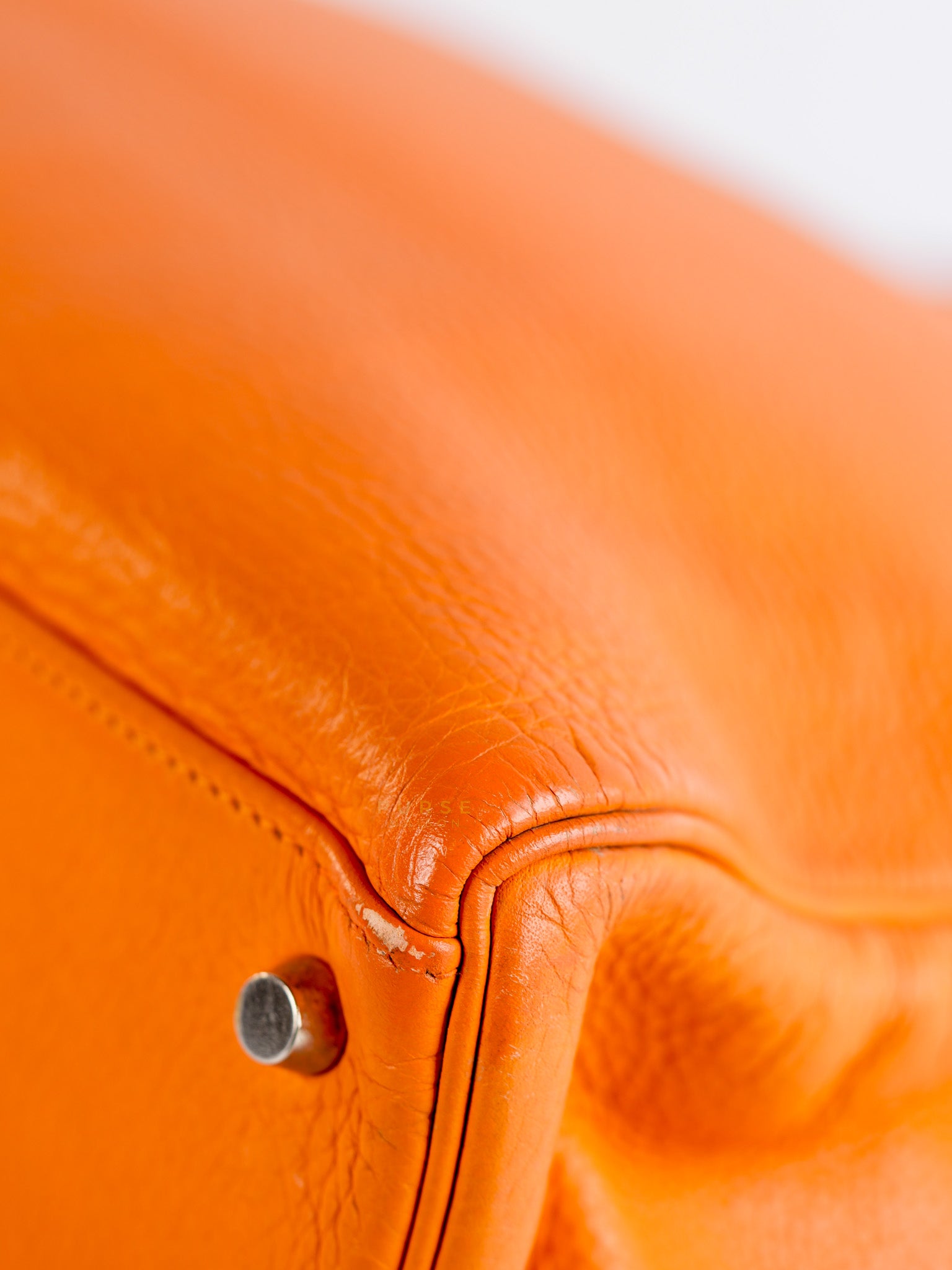 Kelly 32 Orange Clemence Leather Stamp F(2022) | Purse Maison Luxury Bags Shop