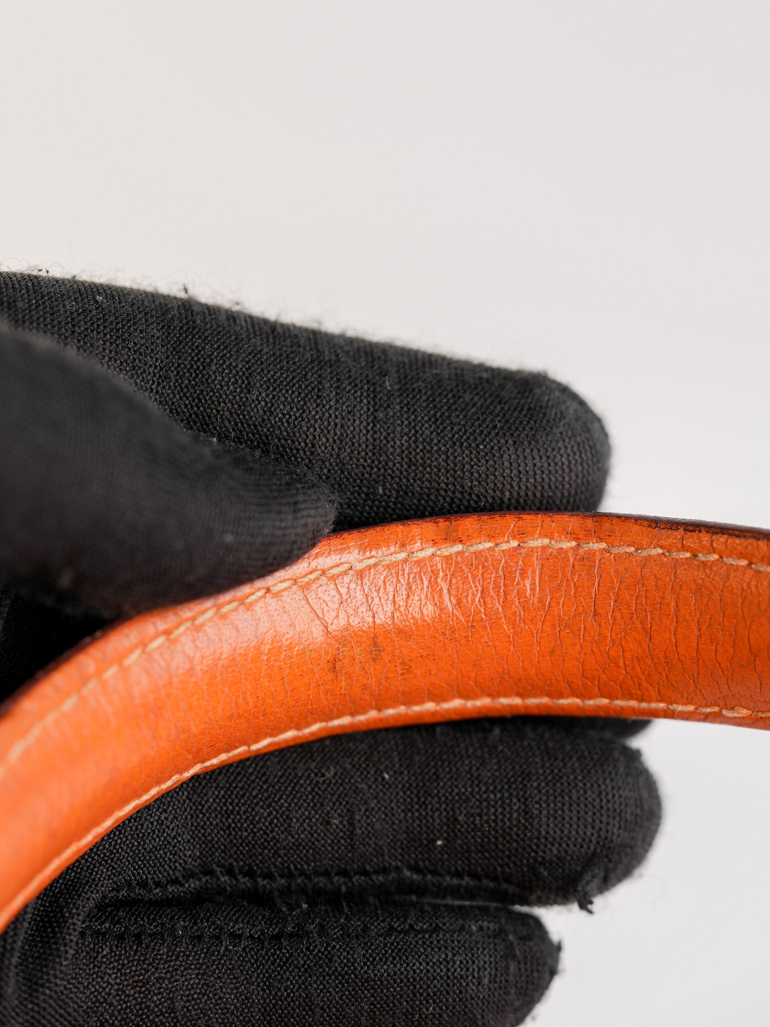 Kelly 32 Orange Clemence Leather Stamp F(2022) | Purse Maison Luxury Bags Shop