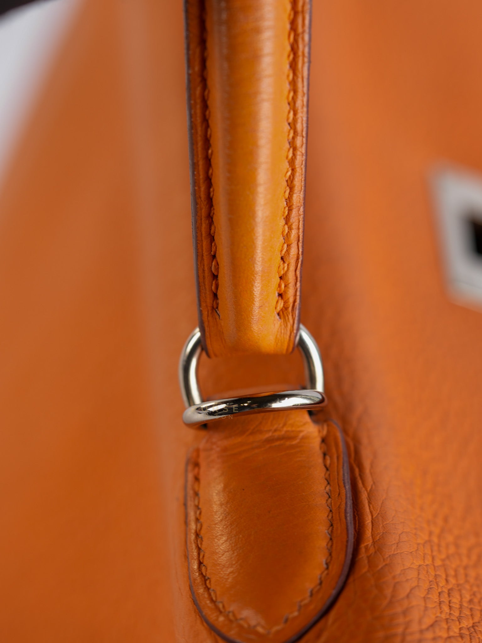 Kelly 32 Orange Clemence Leather Stamp F(2022) | Purse Maison Luxury Bags Shop