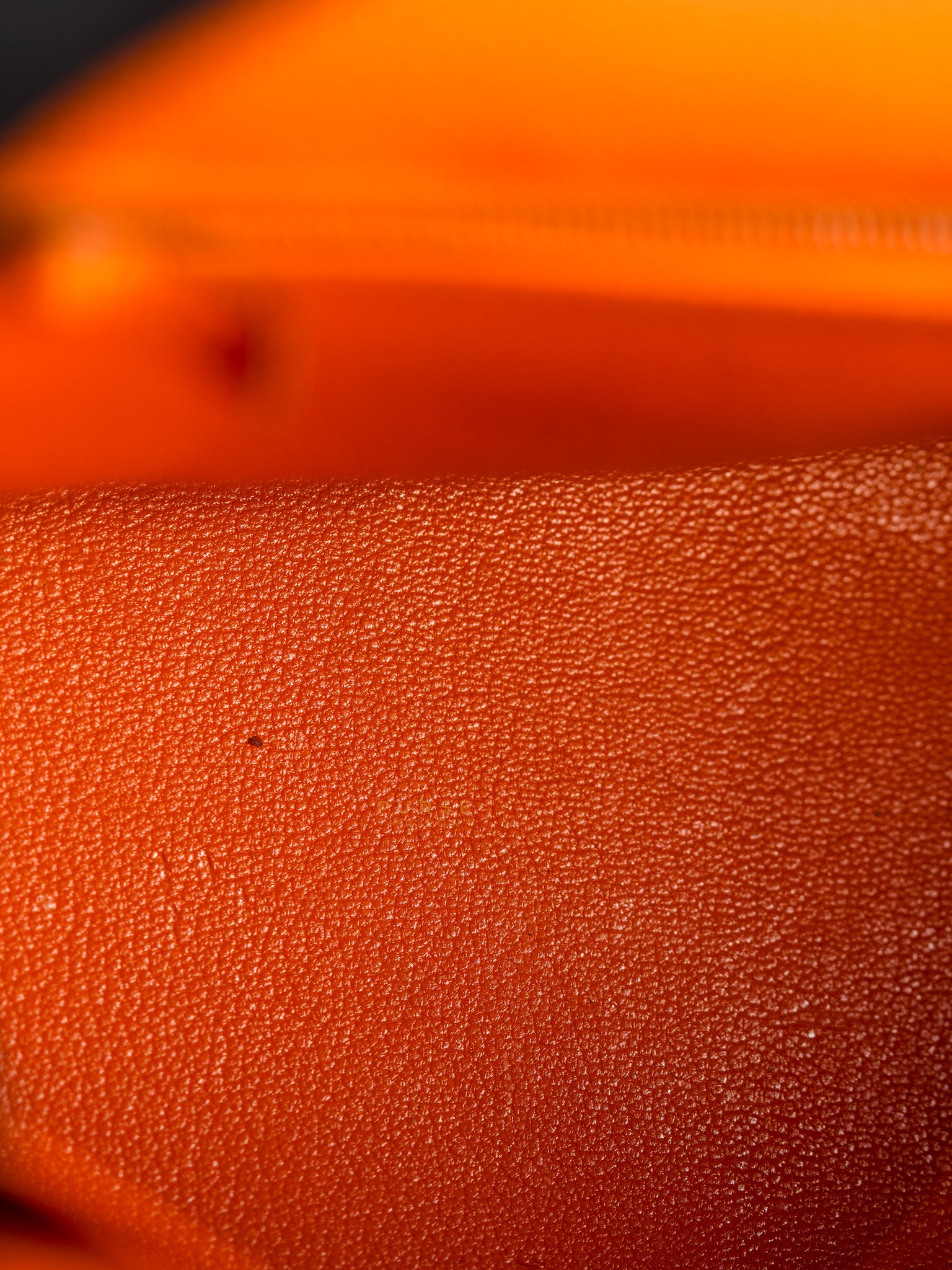 Kelly 32 Orange Clemence Leather Stamp F(2022) | Purse Maison Luxury Bags Shop