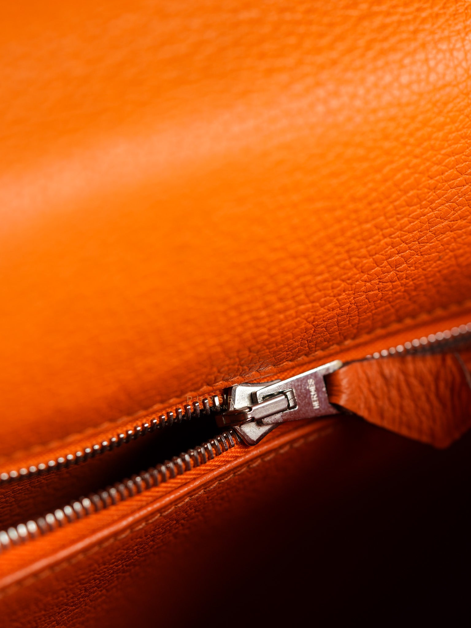 Kelly 32 Orange Clemence Leather Stamp F(2022) | Purse Maison Luxury Bags Shop