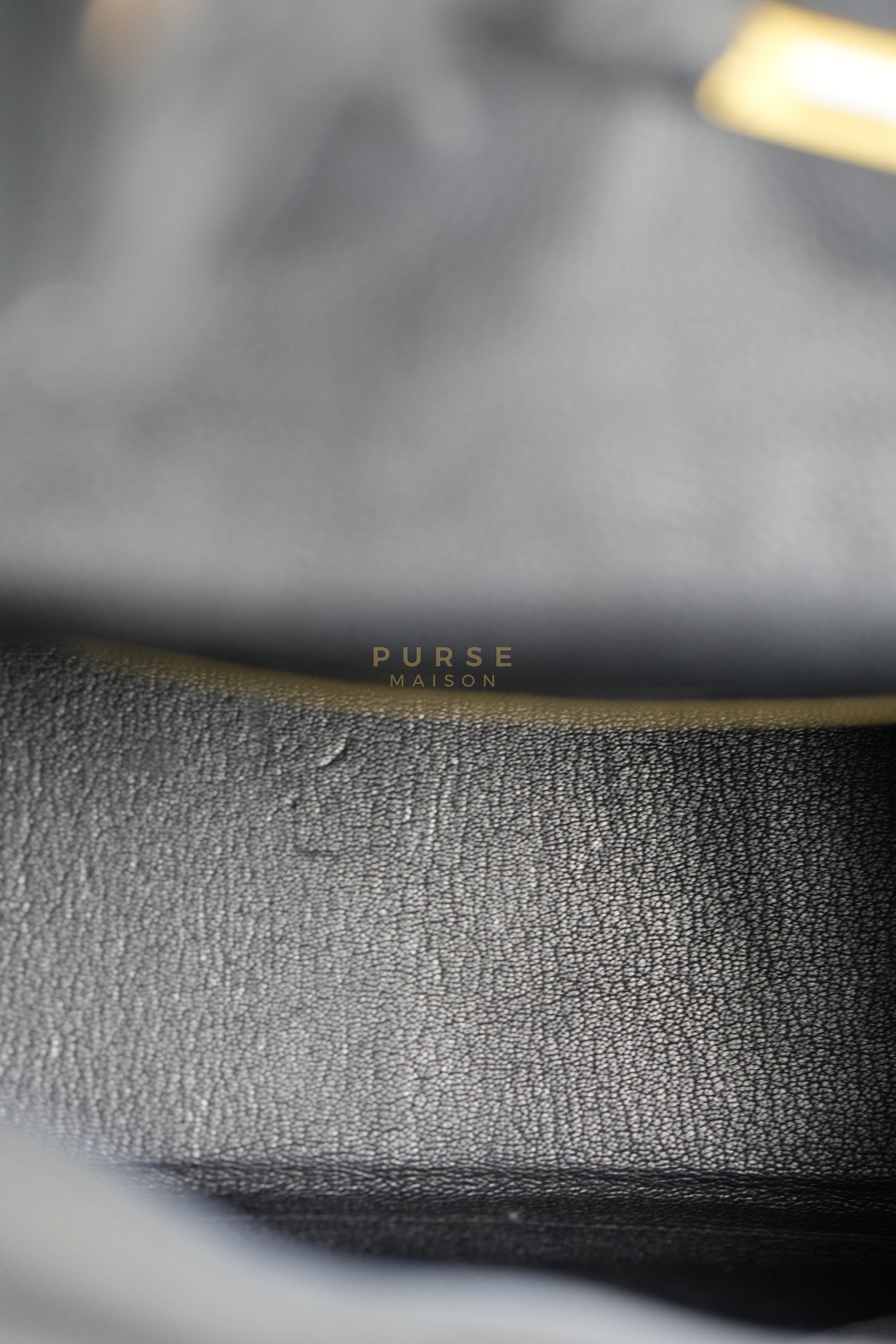 Kelly 35 Retourne Black in Togo Leather and Gold Hardware Stamp Square Q (2013) | Purse Maison Luxury Bags Shop