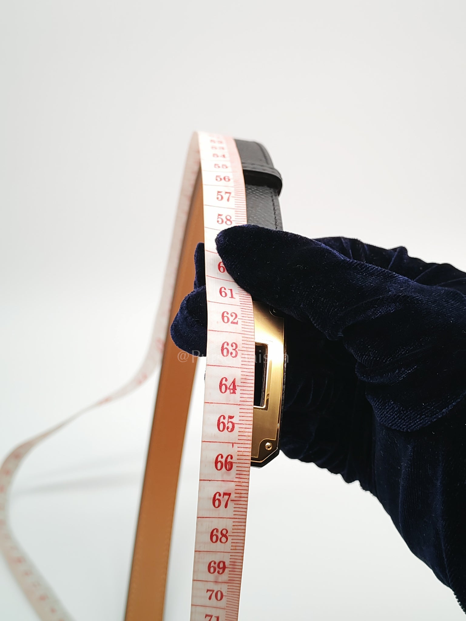 Kelly Belt Black Epsom Leather in Gold Hardware Stamp K(2025) | Purse Maison Luxury Bags Shop