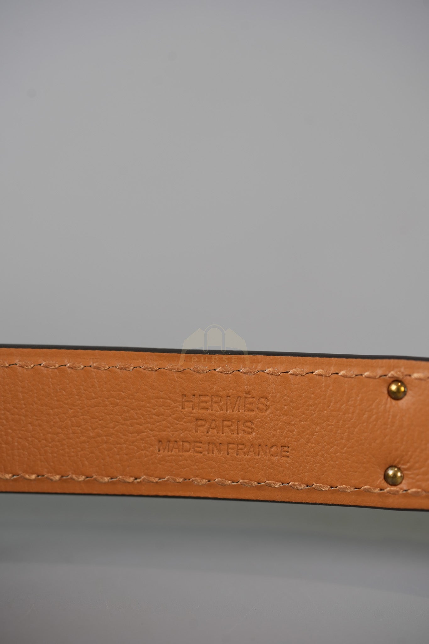 Kelly Belt in White Epsom Gold Hardware Stamp K(2025) | Purse Maison Luxury Bags Shop