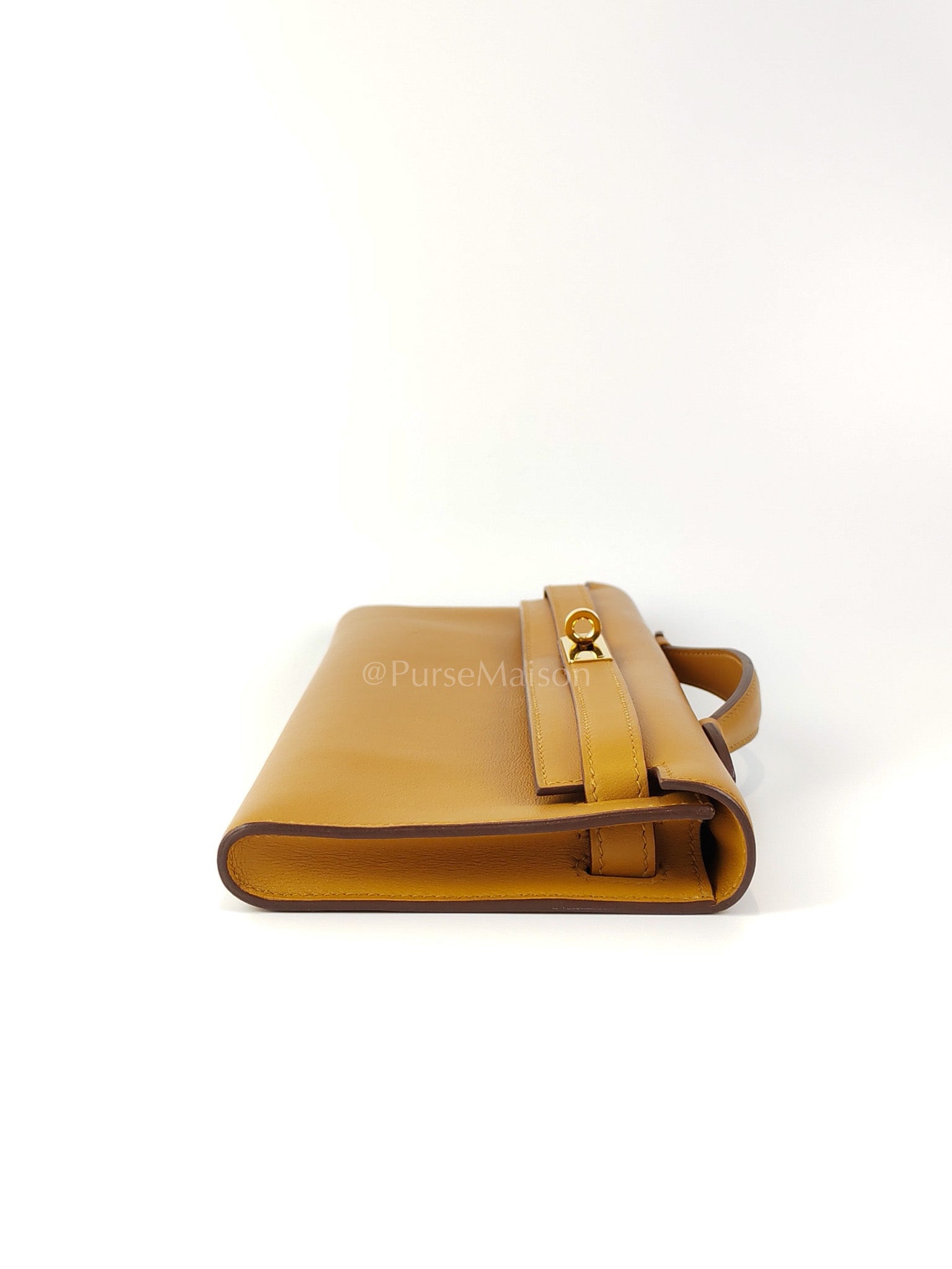 Kelly Cut Sesame Swift Leather and Gold Hardware Stamp Y (2020) | Purse Maison Luxury Bags Shop