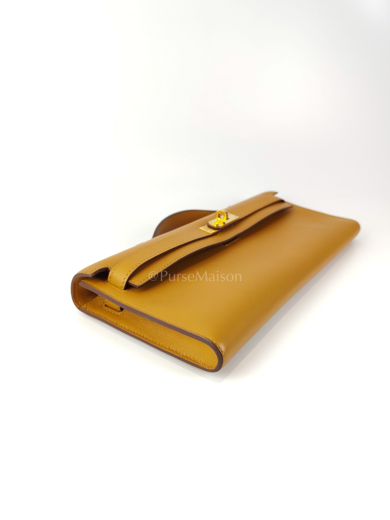 Kelly Cut Sesame Swift Leather and Gold Hardware Stamp Y (2020) | Purse Maison Luxury Bags Shop