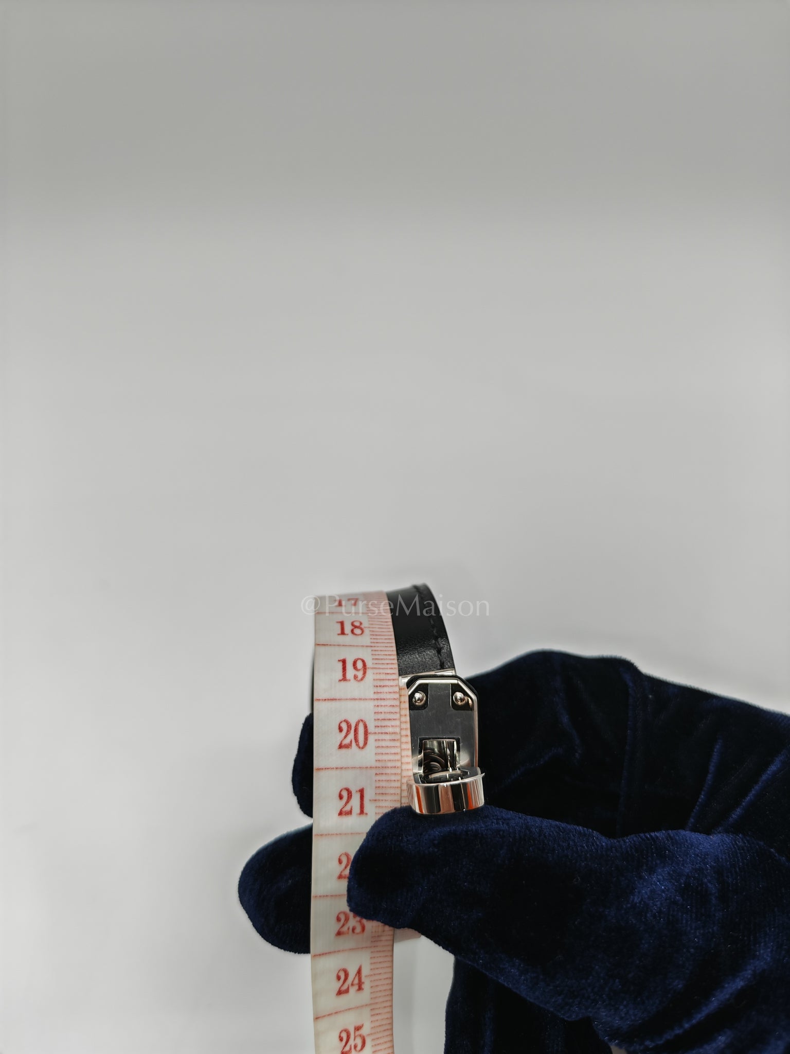 Kelly Double Tour Bracelet in Black Palladium Hardware Stamp B (2023) | Purse Maison Luxury Bags Shop