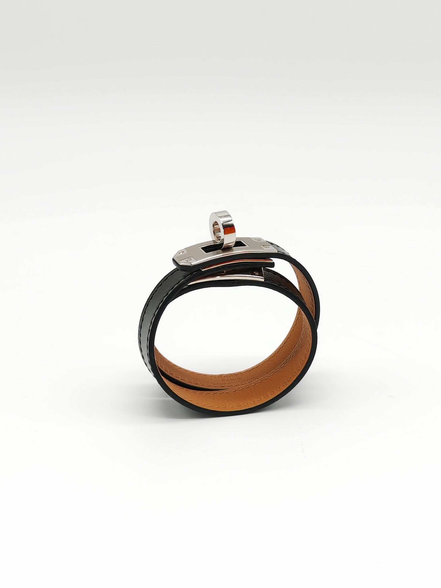 Kelly Double Tour Bracelet in Black Palladium Hardware Stamp B (2023) | Purse Maison Luxury Bags Shop