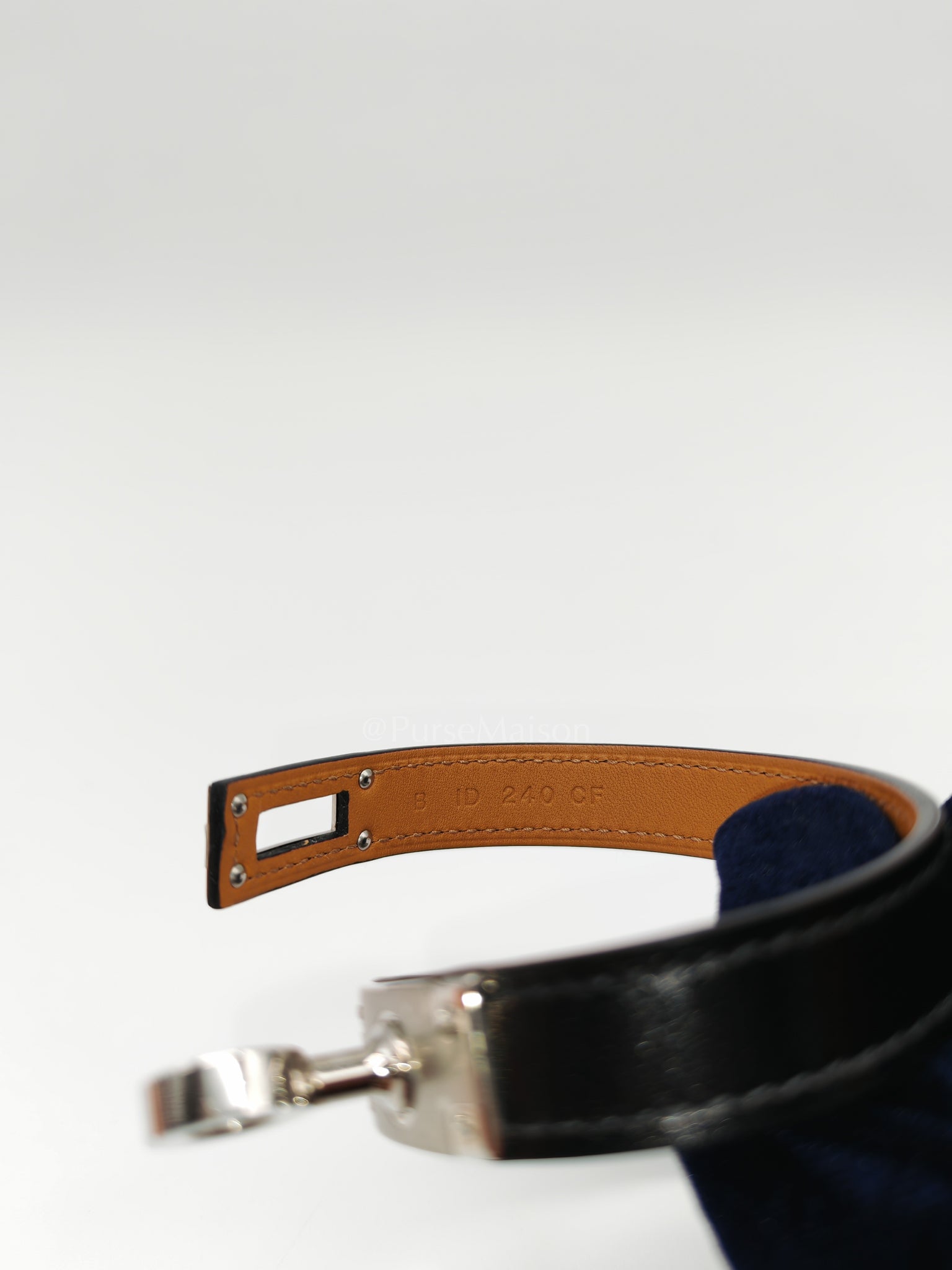 Kelly Double Tour Bracelet in Black Palladium Hardware Stamp B (2023) | Purse Maison Luxury Bags Shop