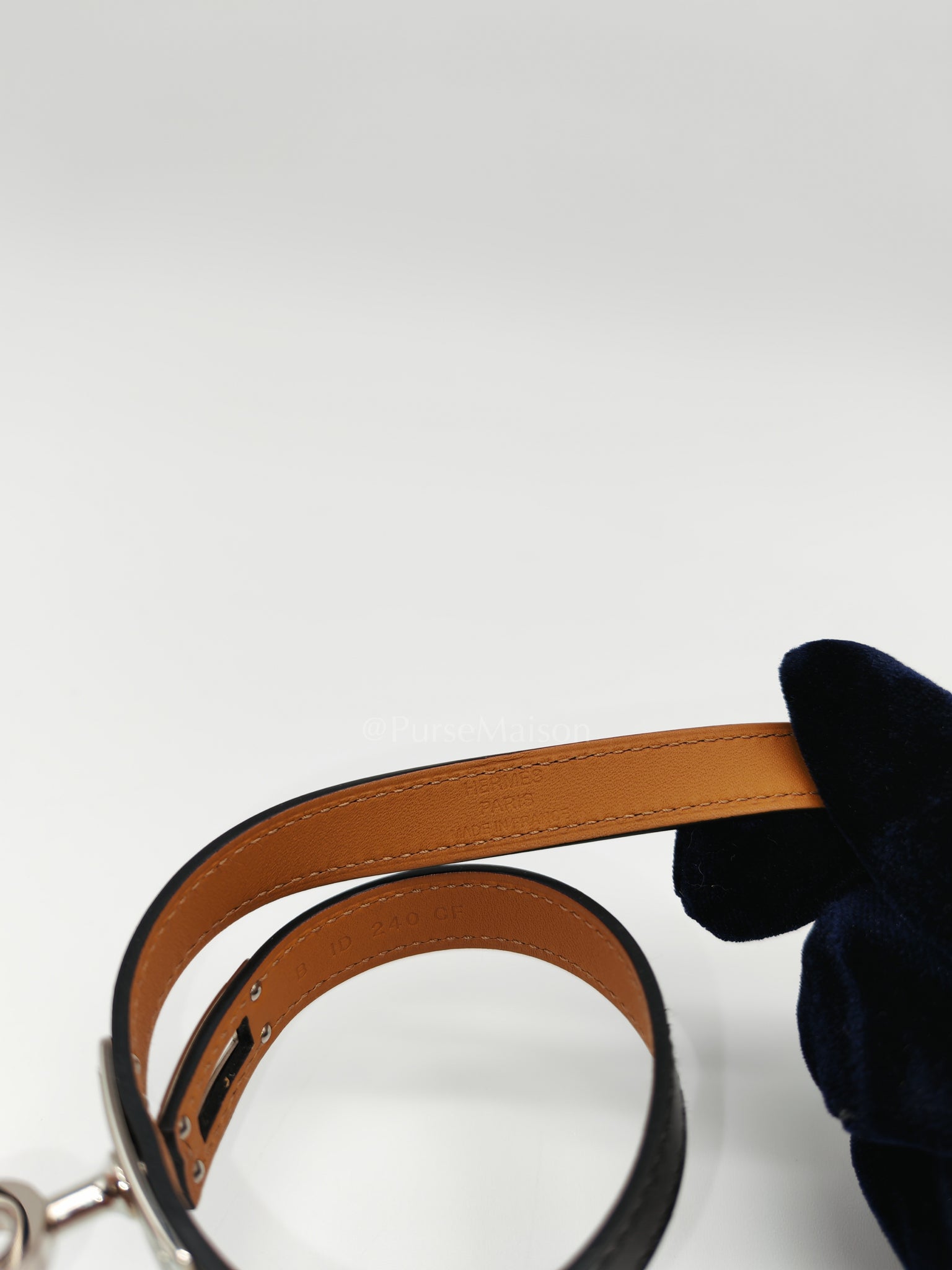 Kelly Double Tour Bracelet in Black Palladium Hardware Stamp B (2023) | Purse Maison Luxury Bags Shop