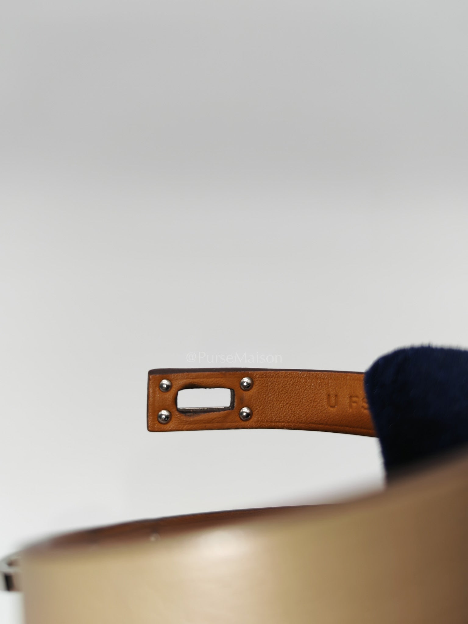 Kelly Double Tour Bracelet Swift Leather in Palladium Hardware Stamp U(2022) | Purse Maison Luxury Bags Shop