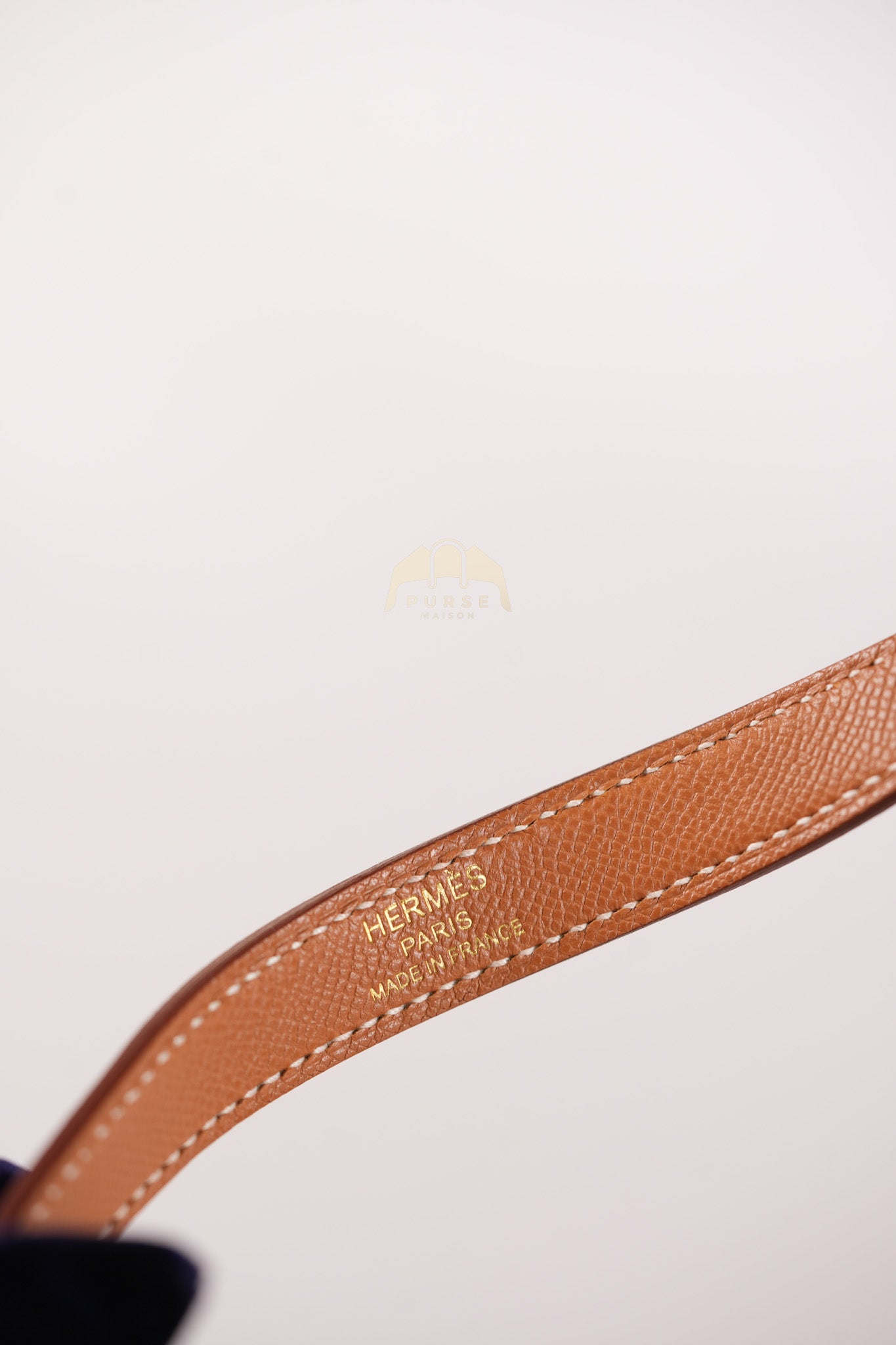 Kelly Elan in Gold in Veau Madame Leather and Gold Hardware Stamp B (2023) | Purse Maison Luxury Bags Shop