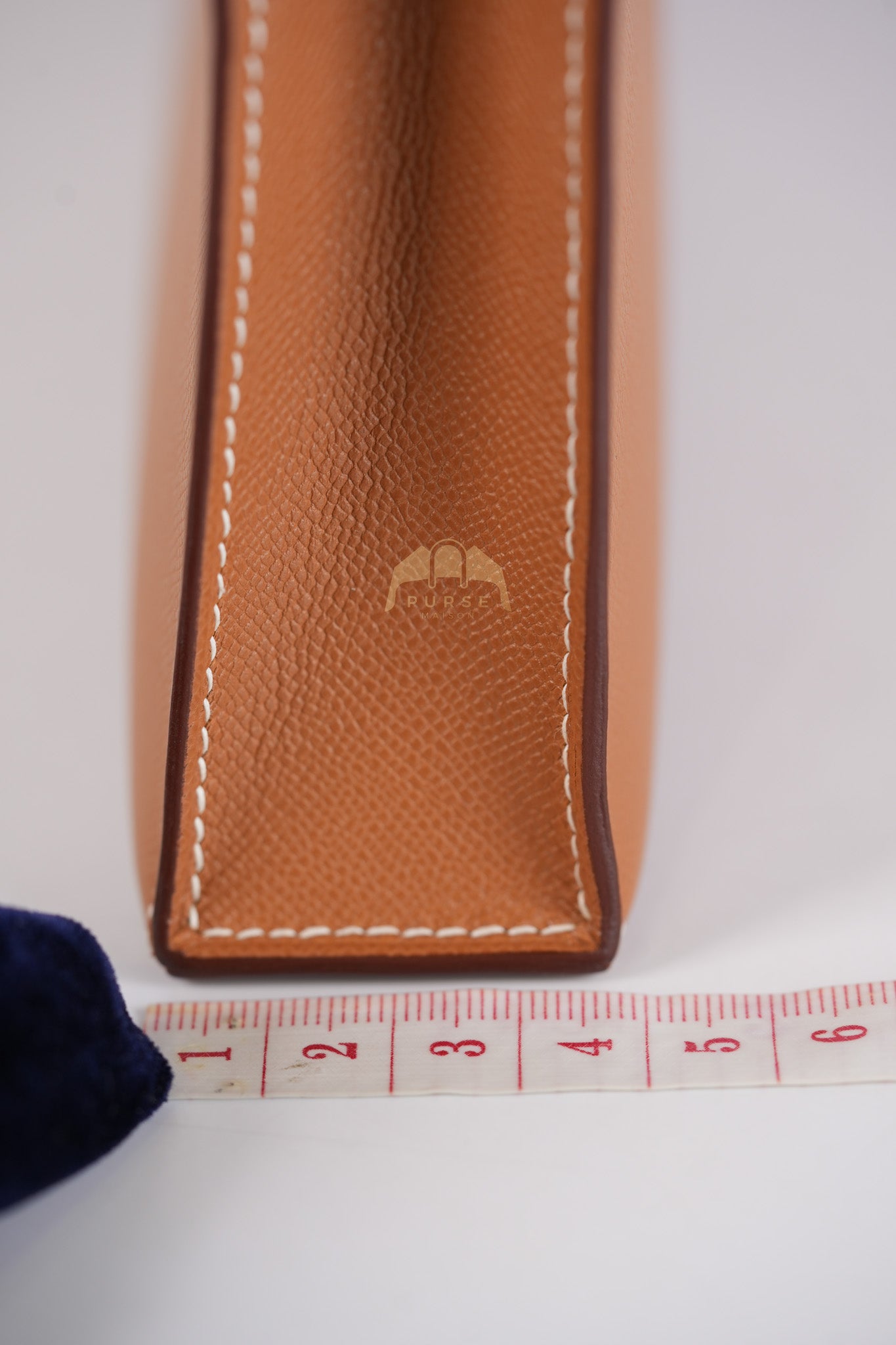 Kelly Elan in Gold in Veau Madame Leather and Gold Hardware Stamp B (2023) | Purse Maison Luxury Bags Shop