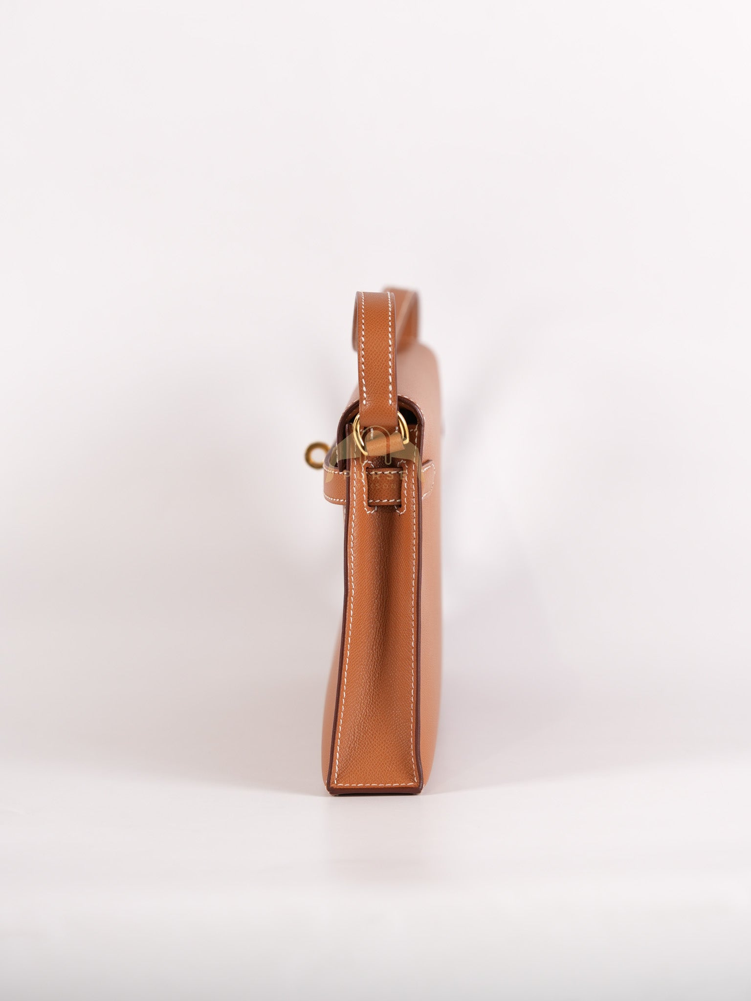 Kelly Elan in Gold in Veau Madame Leather and Gold Hardware Stamp B (2023) | Purse Maison Luxury Bags Shop