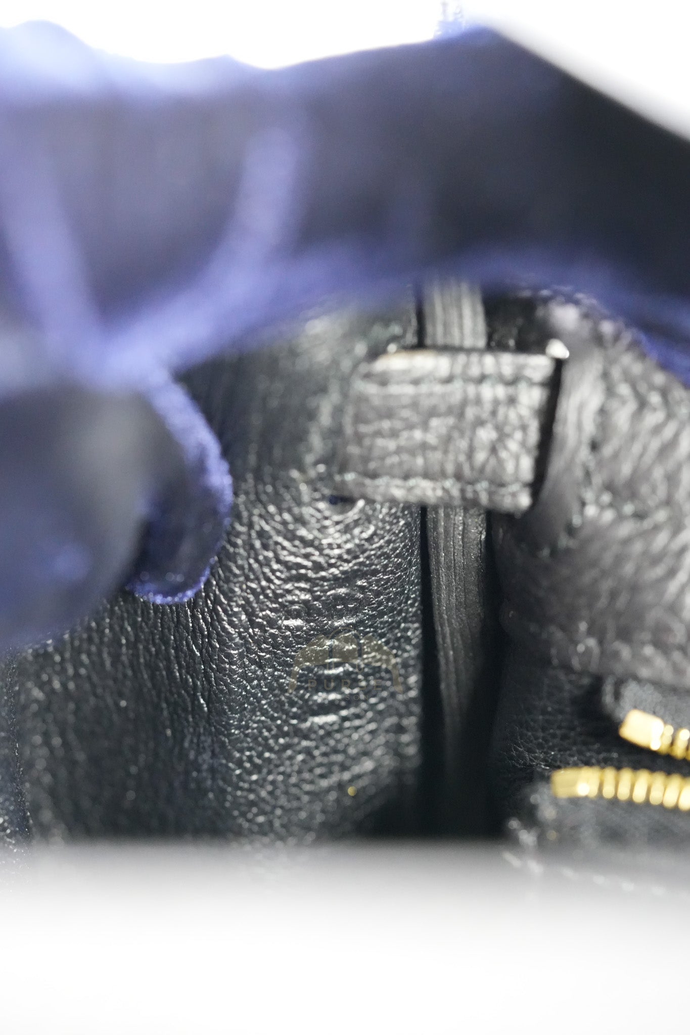 Kelly II 25 Retourne in Noir Togo Leather & Gold Hardware Stamp Y(2020) | Purse Maison Luxury Bags Shop