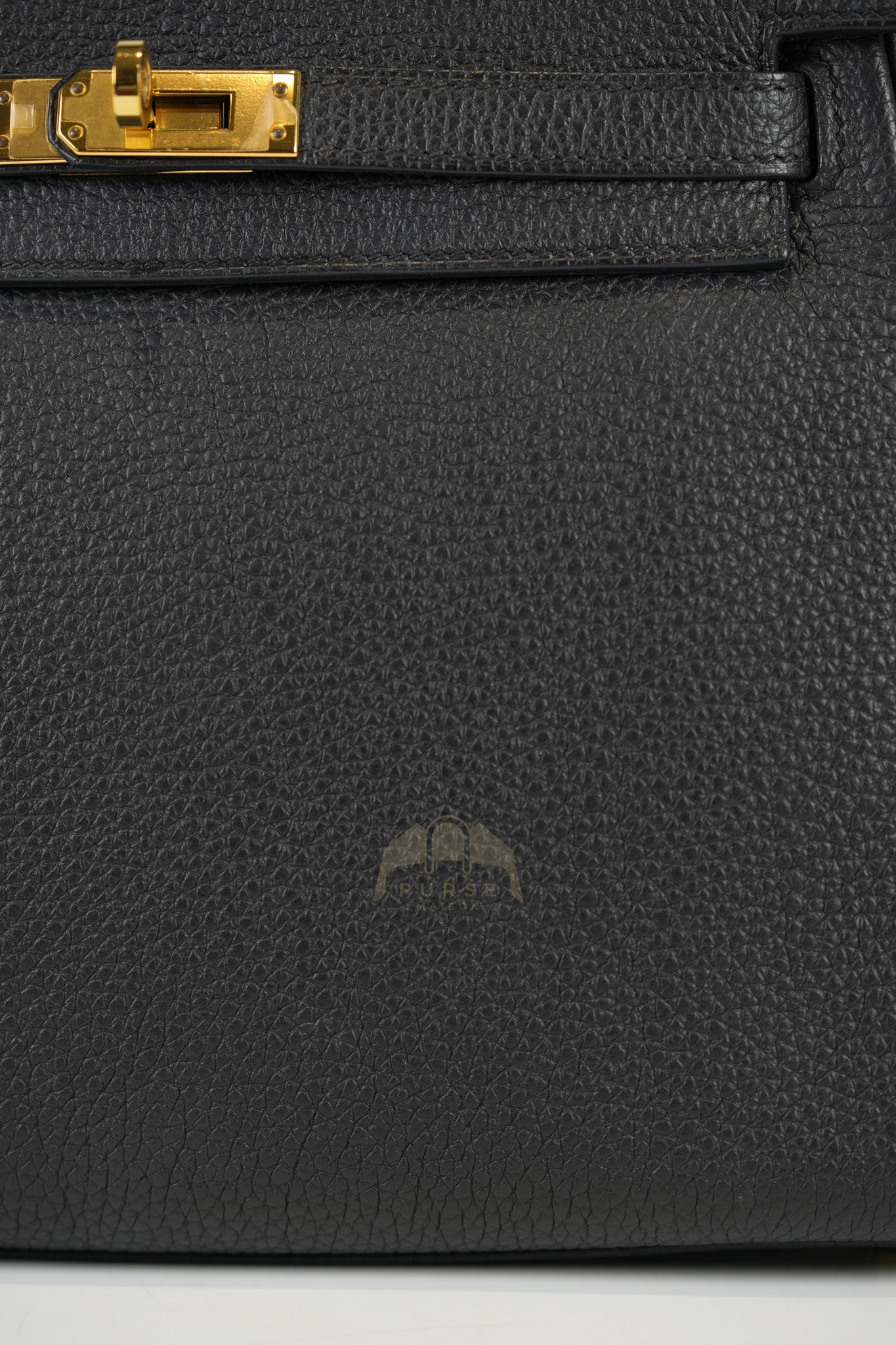 Kelly II 25 Retourne in Noir Togo Leather & Gold Hardware Stamp Y(2020) | Purse Maison Luxury Bags Shop