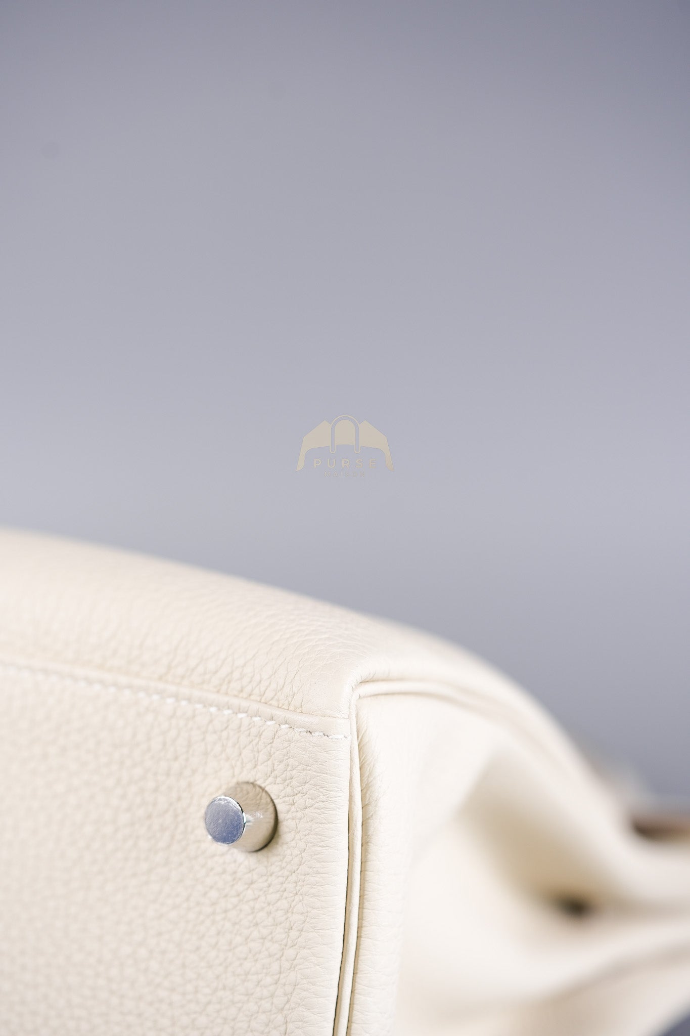 Kelly II Retourne 28 in Craie Togo Leather Palladium Hardware Stamp K(2025) | Purse Maison Luxury Bags Shop