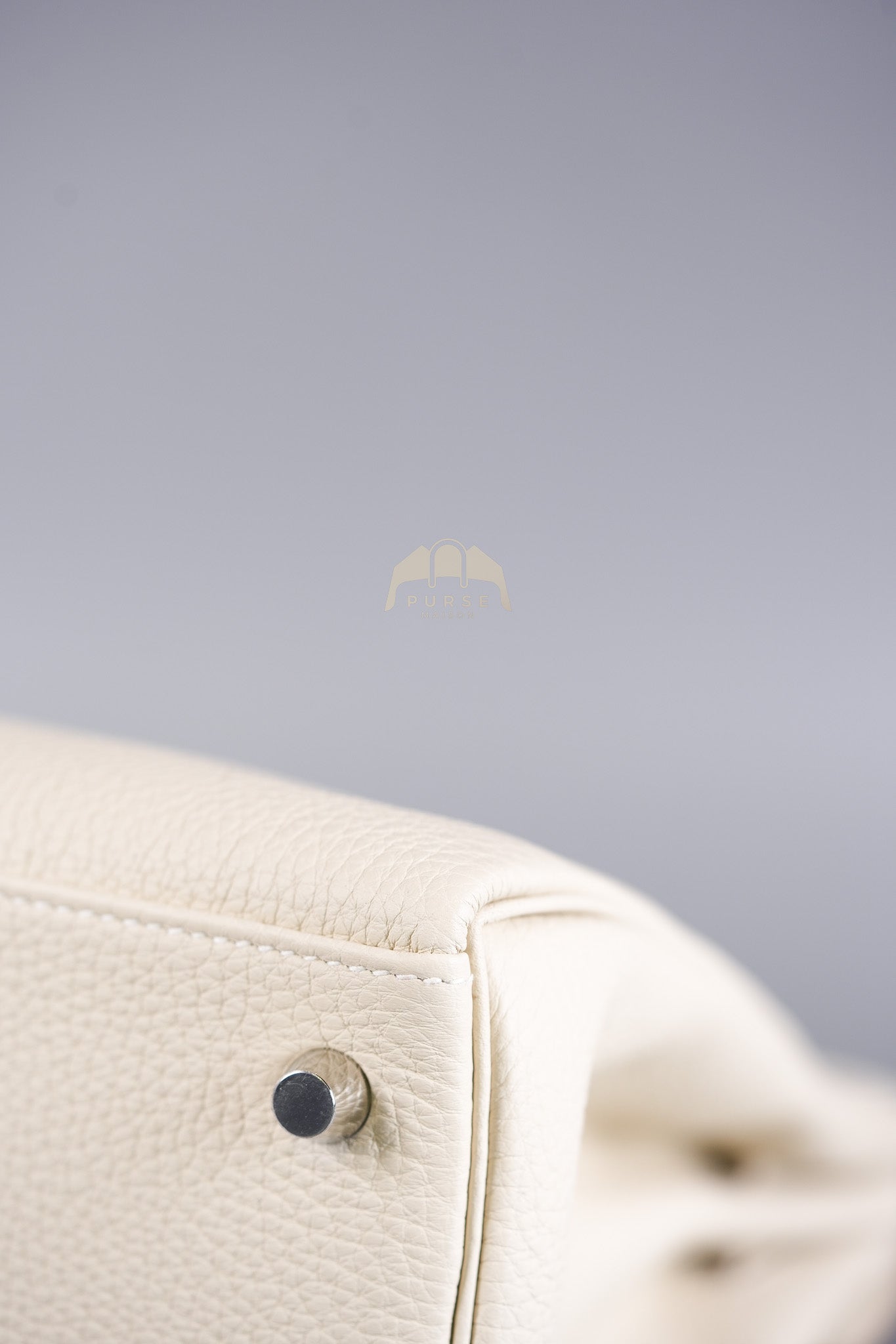 Kelly II Retourne 28 in Craie Togo Leather Palladium Hardware Stamp K(2025) | Purse Maison Luxury Bags Shop