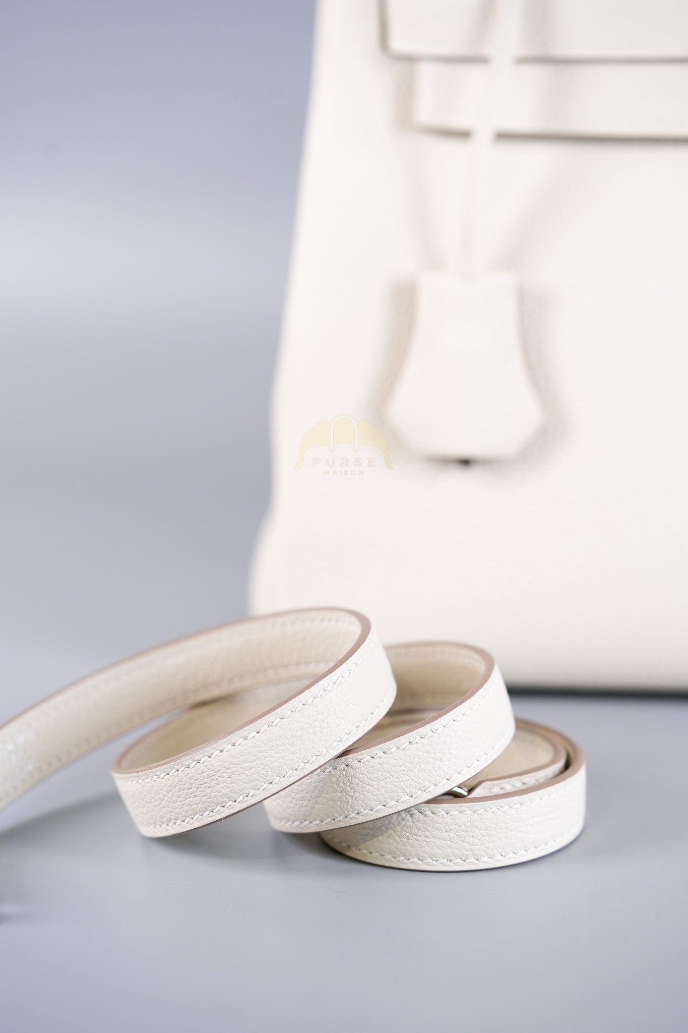 Kelly II Retourne 28 in Craie Togo Leather Palladium Hardware Stamp K(2025) | Purse Maison Luxury Bags Shop