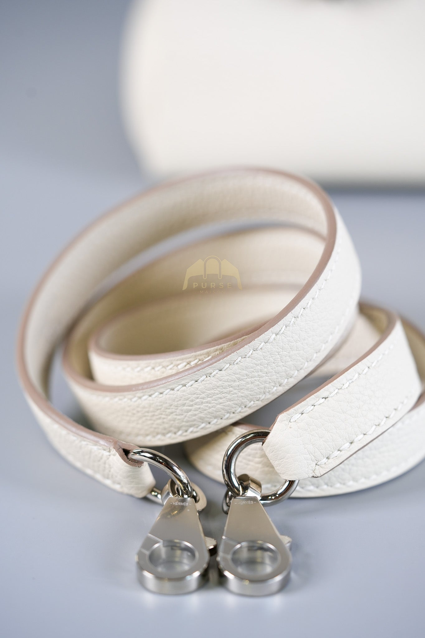 Kelly II Retourne 28 in Craie Togo Leather Palladium Hardware Stamp K(2025) | Purse Maison Luxury Bags Shop