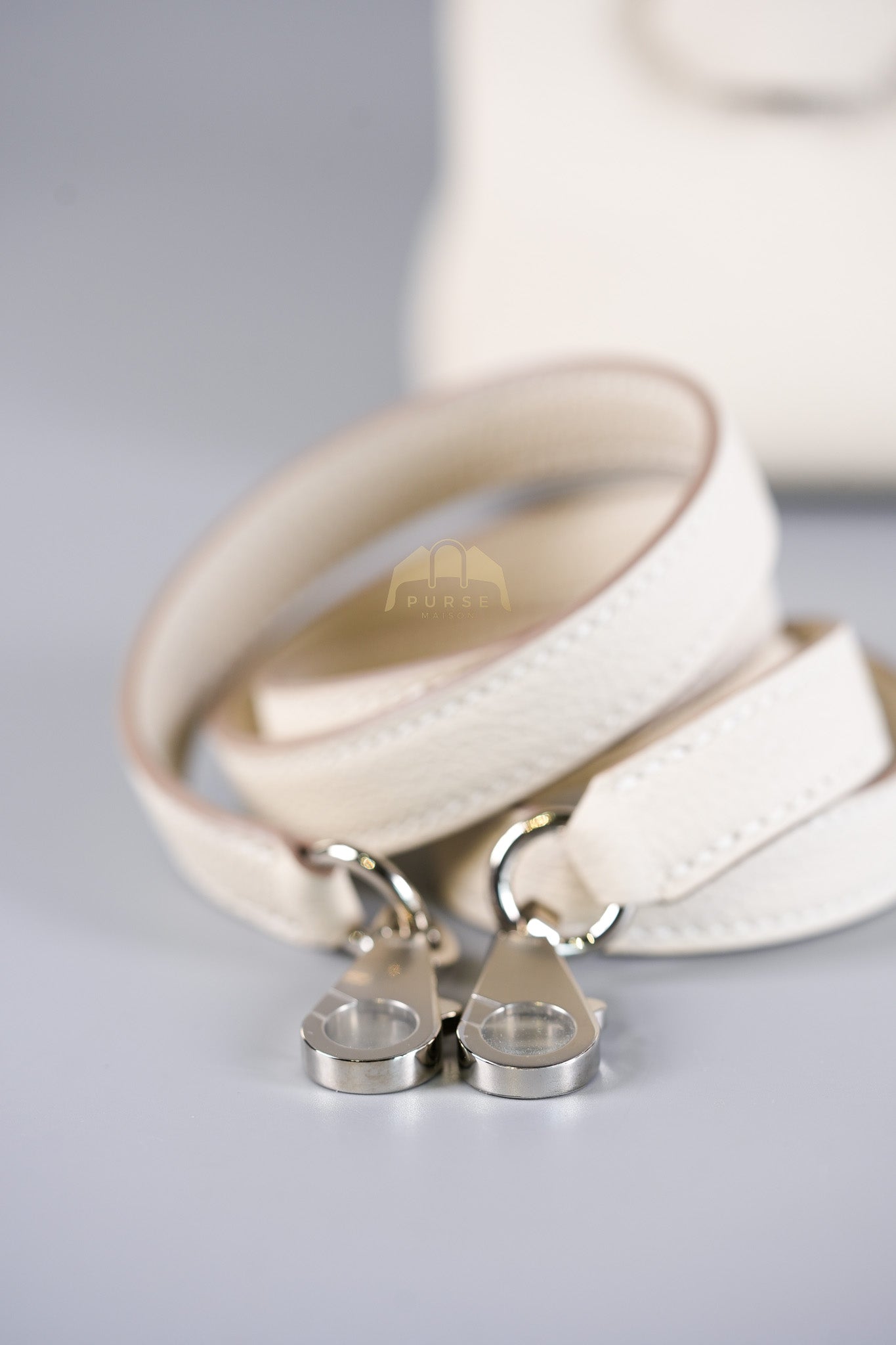 Kelly II Retourne 28 in Craie Togo Leather Palladium Hardware Stamp K(2025) | Purse Maison Luxury Bags Shop