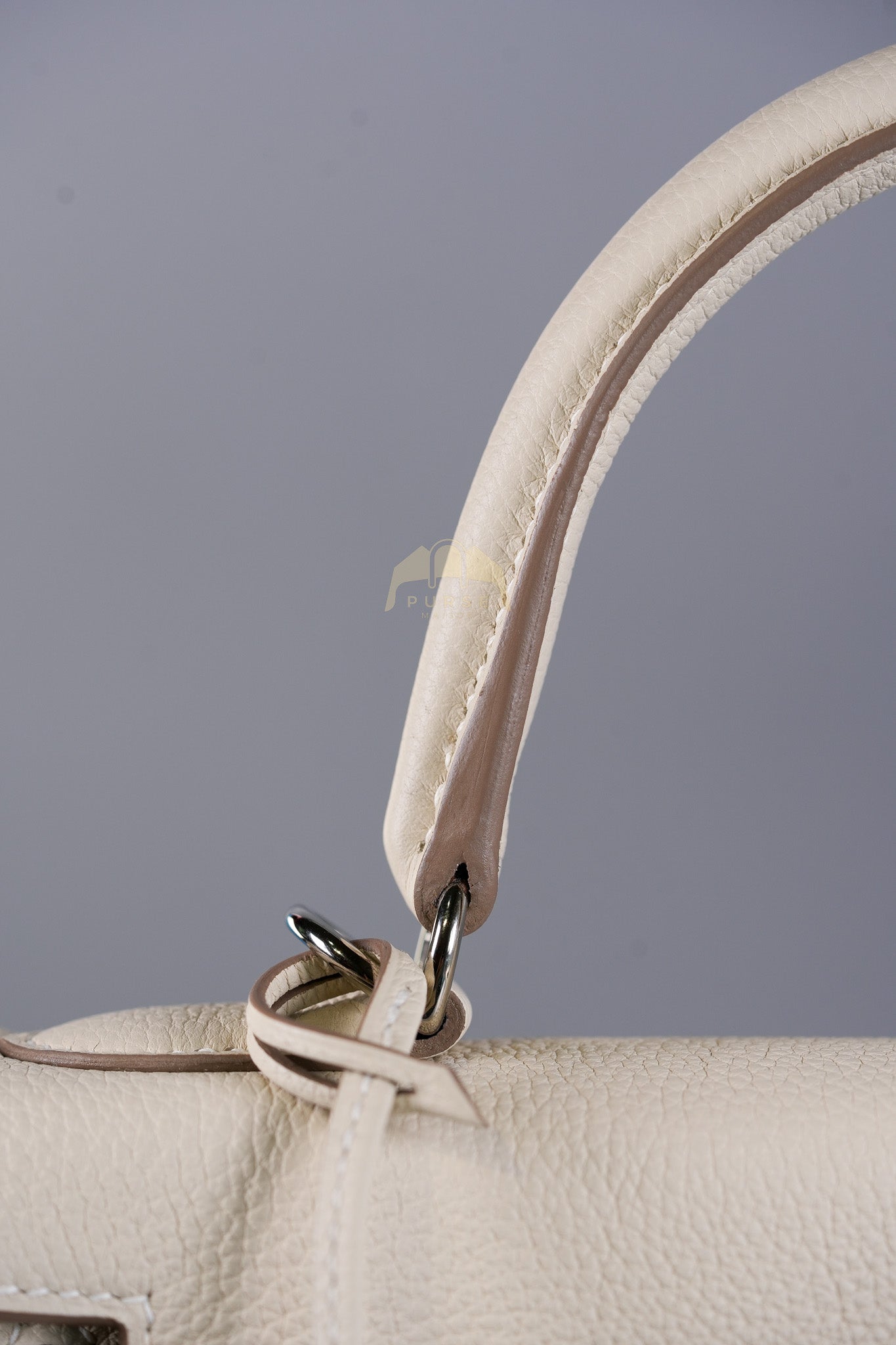 Kelly II Retourne 28 in Craie Togo Leather Palladium Hardware Stamp K(2025) | Purse Maison Luxury Bags Shop