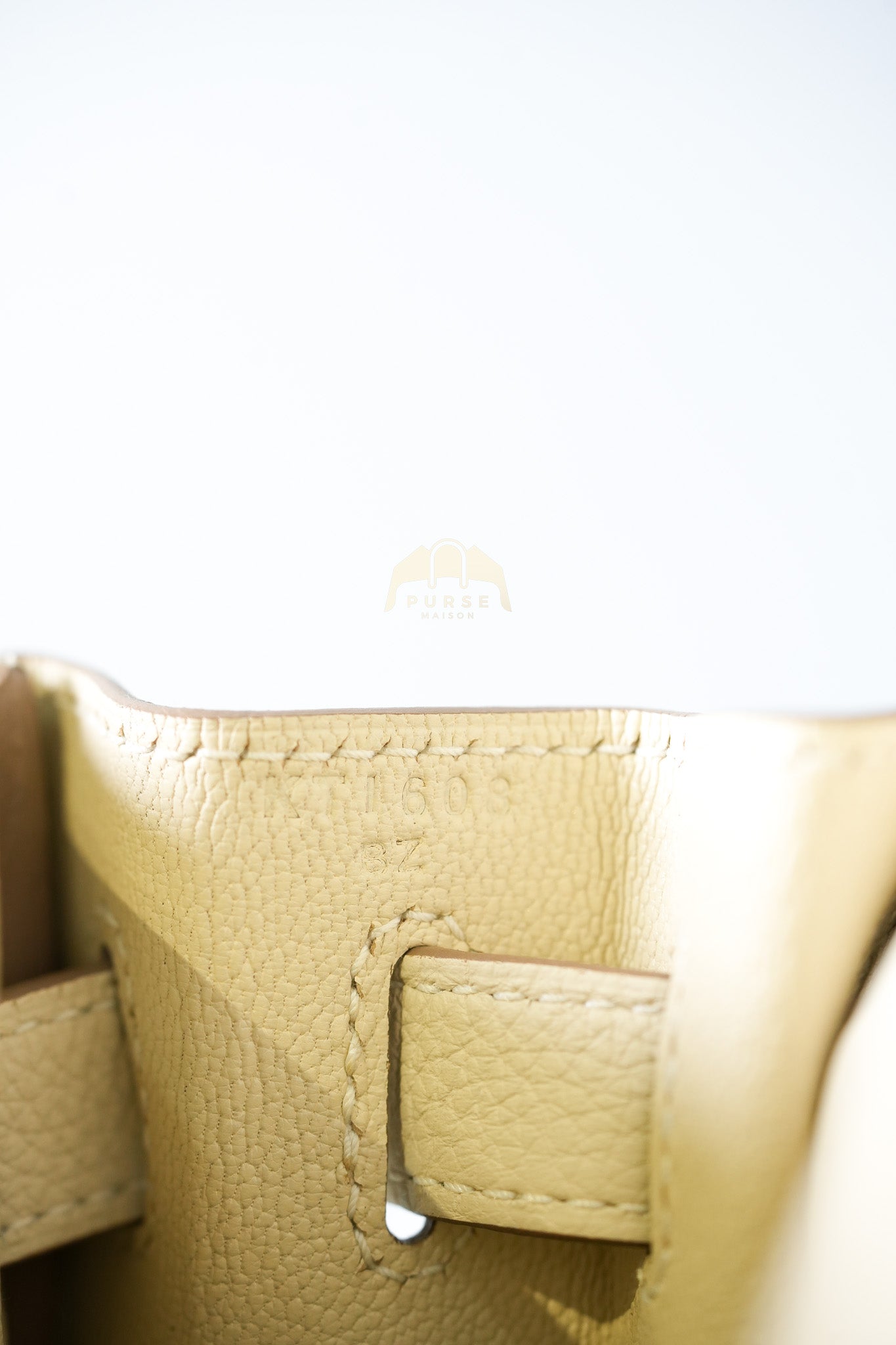 Kelly II Retourne 28 in Craie Togo Leather Palladium Hardware Stamp K(2025) | Purse Maison Luxury Bags Shop