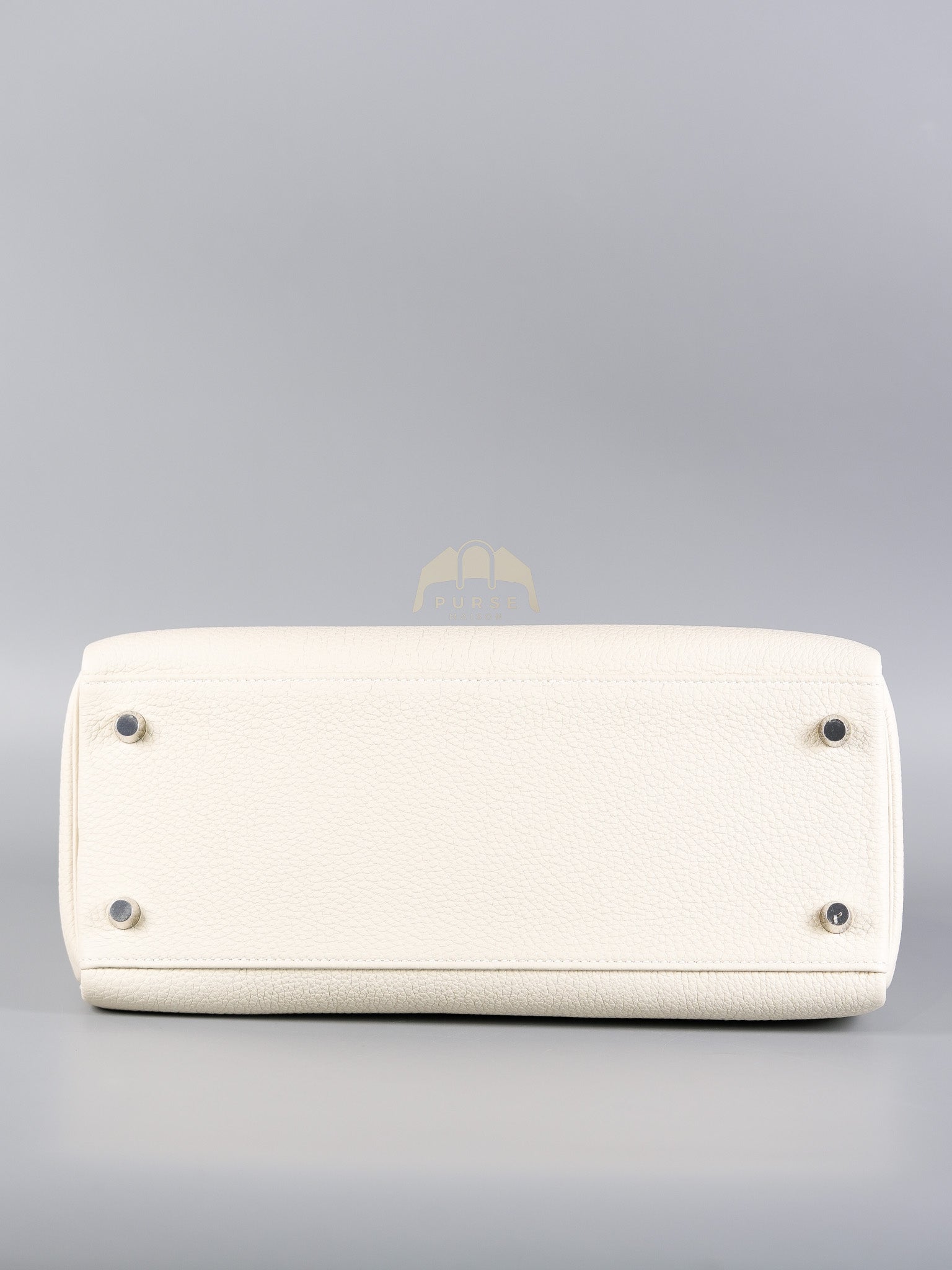 Kelly II Retourne 28 in Craie Togo Leather Palladium Hardware Stamp K(2025) | Purse Maison Luxury Bags Shop