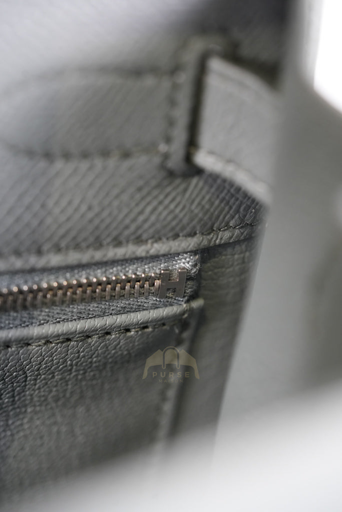 Kelly II Sellier 28 in Vert Amande Epsom Leather Palladium Hardware Stamp D(2019) | Purse Maison Luxury Bags Shop