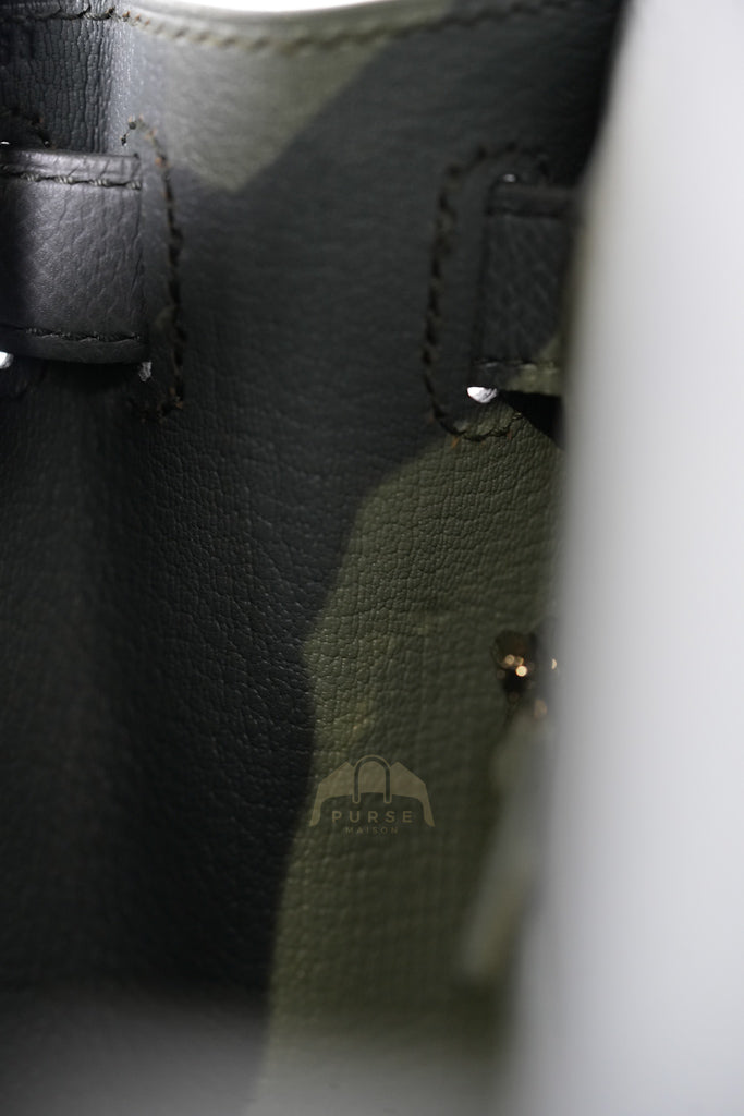 Kelly II Sellier 28 in Vert Amande Epsom Leather Palladium Hardware Stamp D(2019) | Purse Maison Luxury Bags Shop