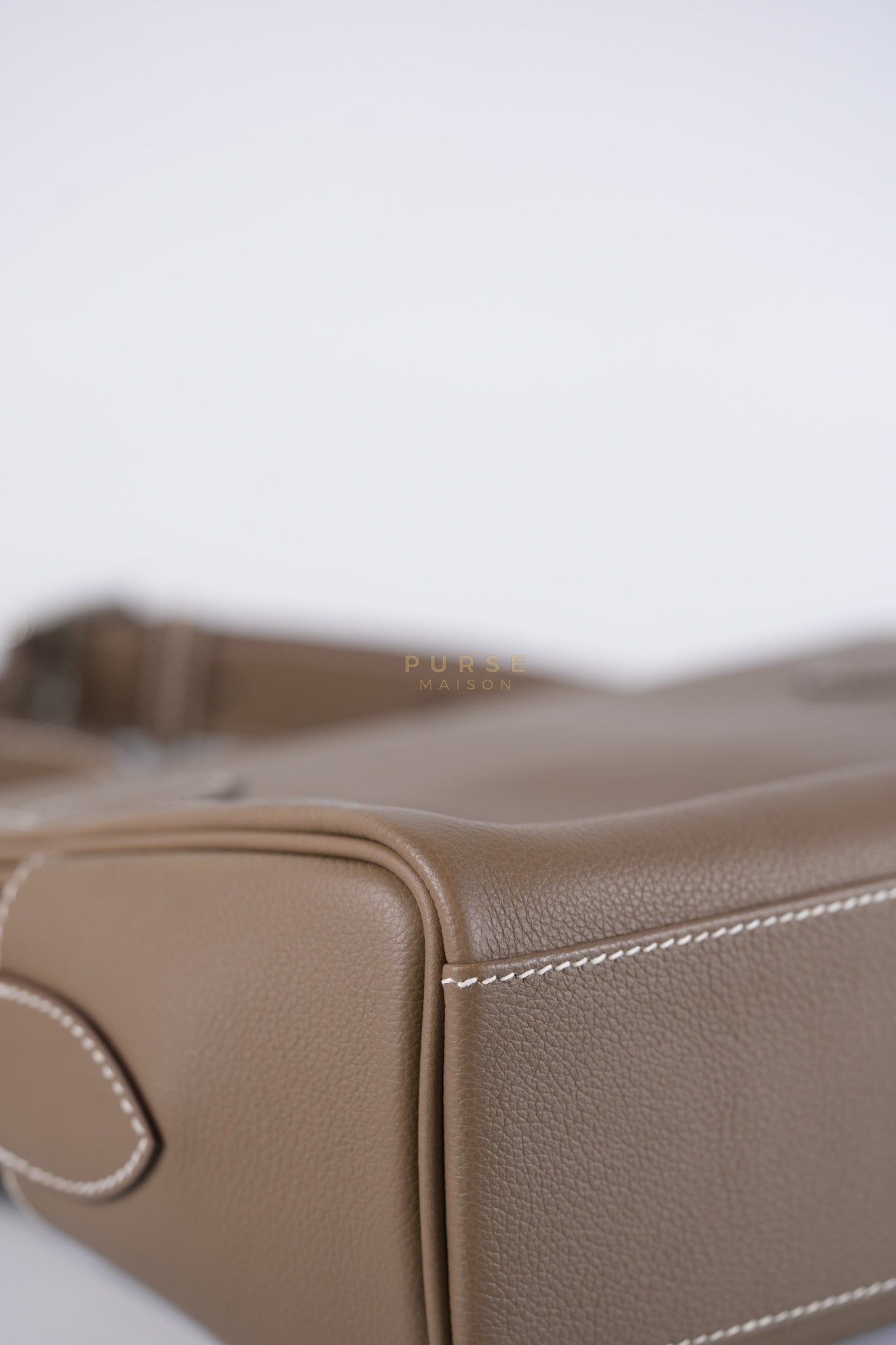 Kelly Messenger PM in Etoupe Evercolor Leather Palladium Hardware Stamp K (2025) | Purse Maison Luxury Bags Shop