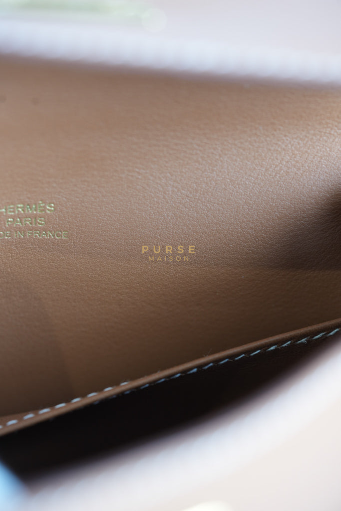 Kelly Pochette in Gold Swift Leather and Gold Hardware Stamp Y (2020) | Purse Maison Luxury Bags Shop