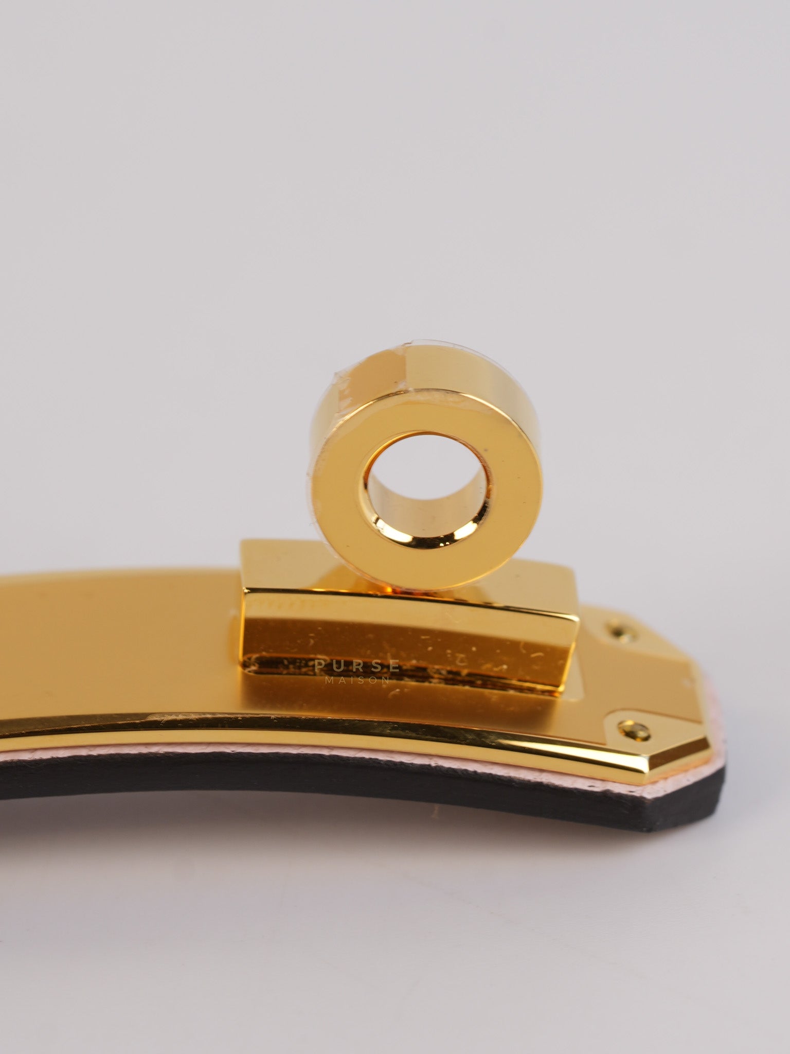 Kelly Pocket Belt Mauve Pale Epsom in Gold Hardware Stamp W (2024) | Purse Maison Luxury Bags Shop