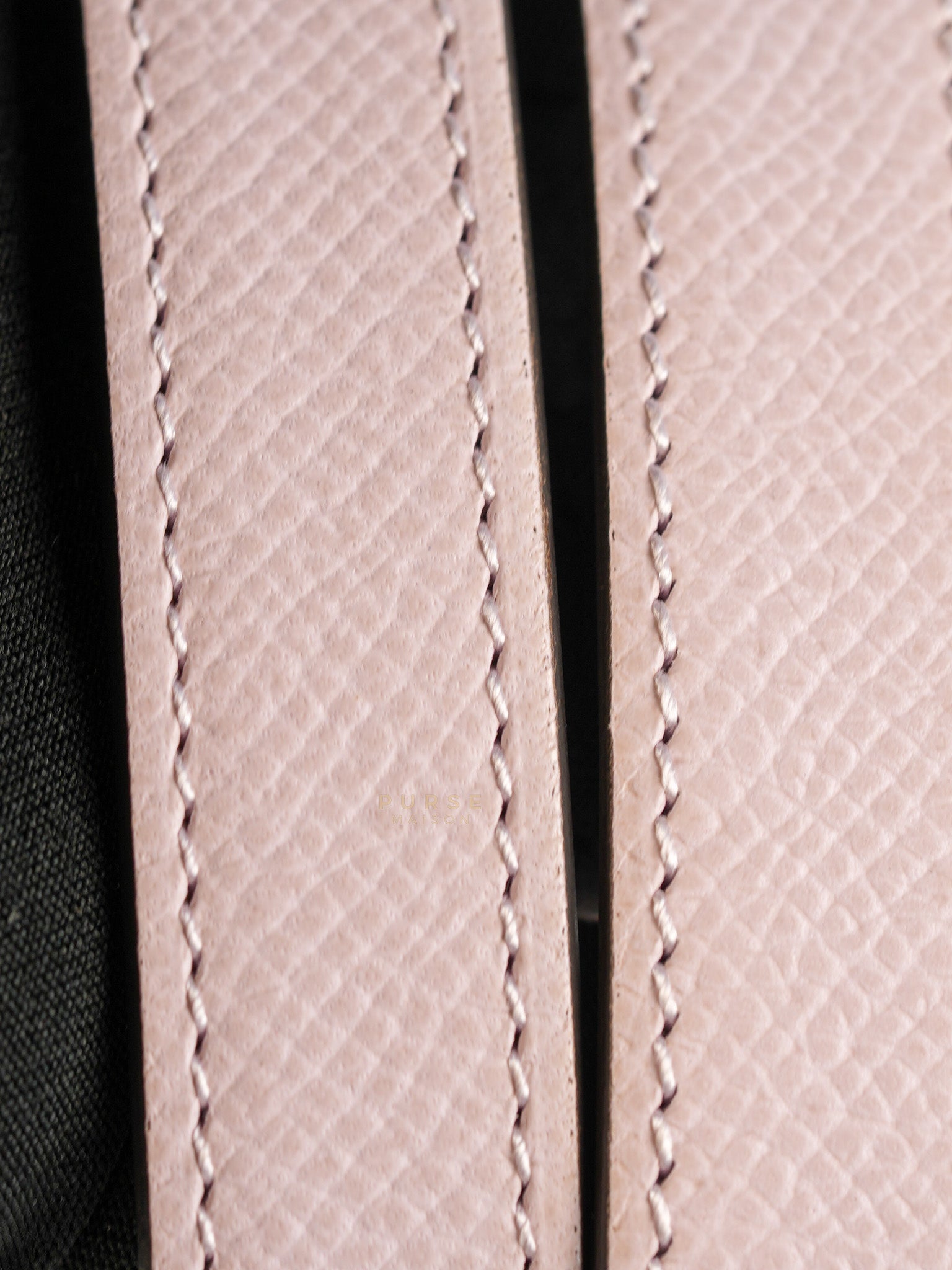 Kelly Pocket Belt Mauve Pale Epsom in Gold Hardware Stamp W (2024) | Purse Maison Luxury Bags Shop