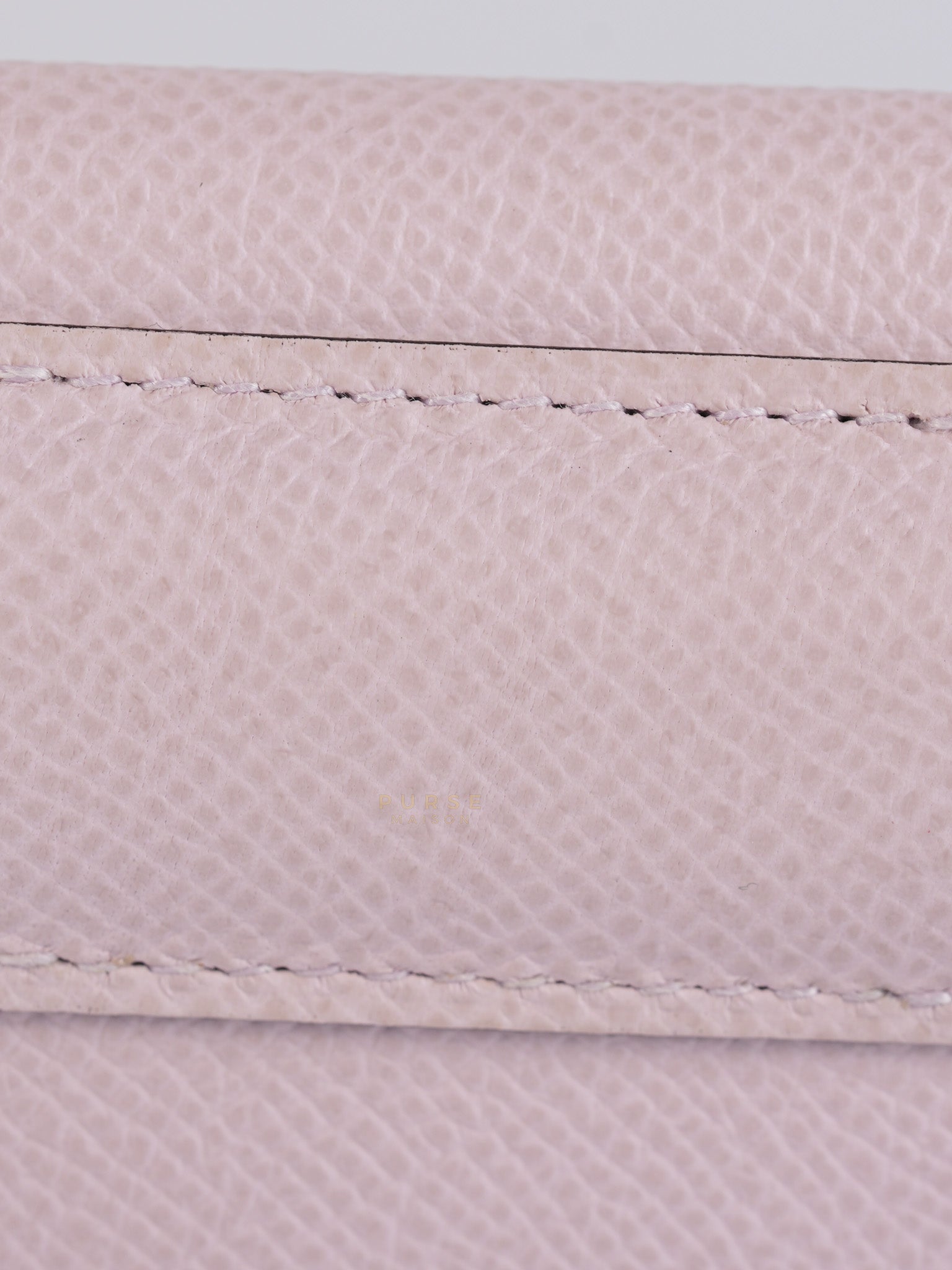 Kelly Pocket Belt Mauve Pale Epsom in Gold Hardware Stamp W (2024) | Purse Maison Luxury Bags Shop