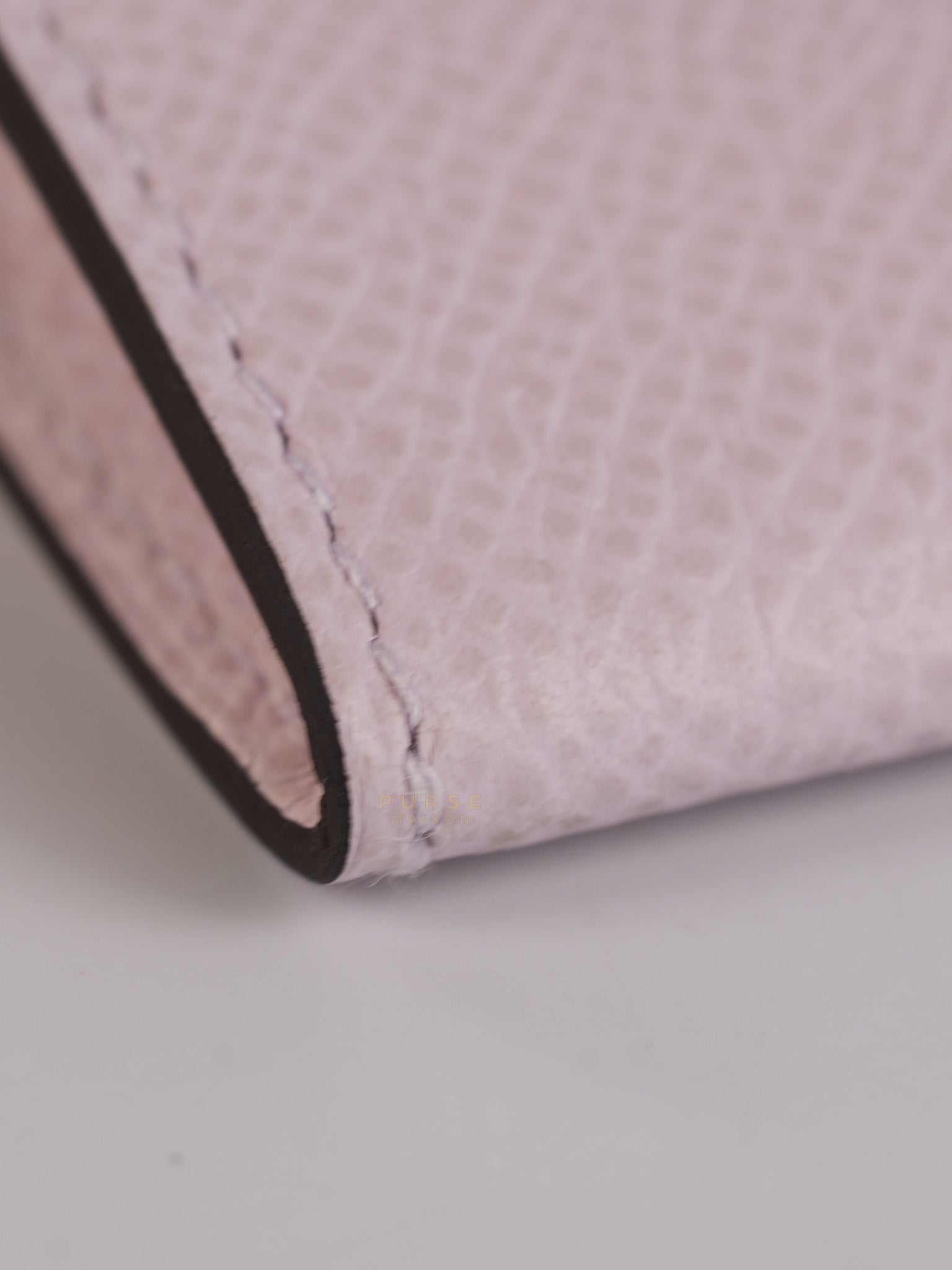 Kelly Pocket Belt Mauve Pale Epsom in Gold Hardware Stamp W (2024) | Purse Maison Luxury Bags Shop