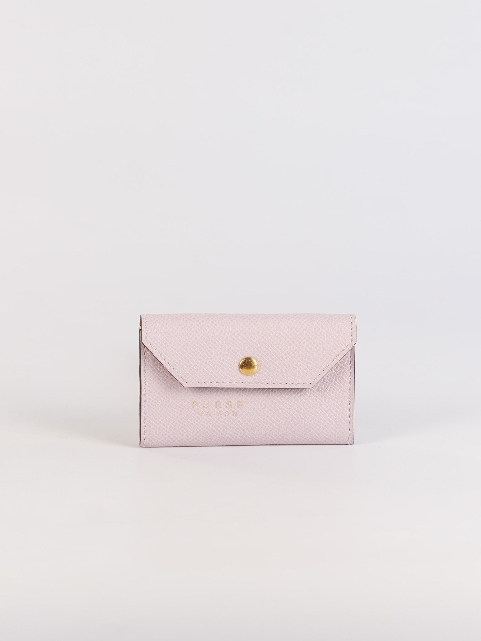 Kelly Pocket Belt Mauve Pale Epsom in Gold Hardware Stamp W (2024) | Purse Maison Luxury Bags Shop