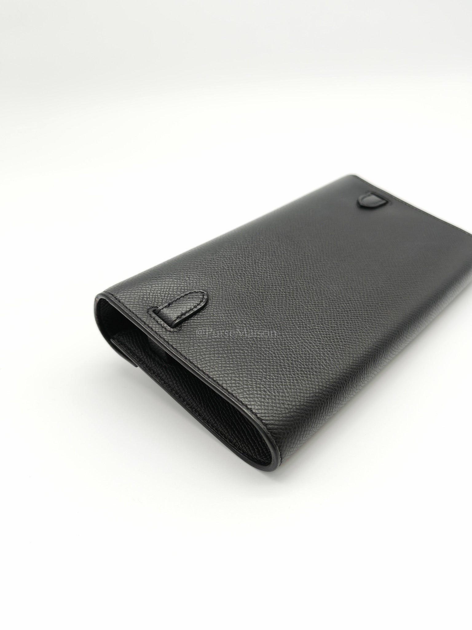 Kelly To Go Black in Epsom Leather and Gold Hardware Stamp Y (2020) | Purse Maison Luxury Bags Shop