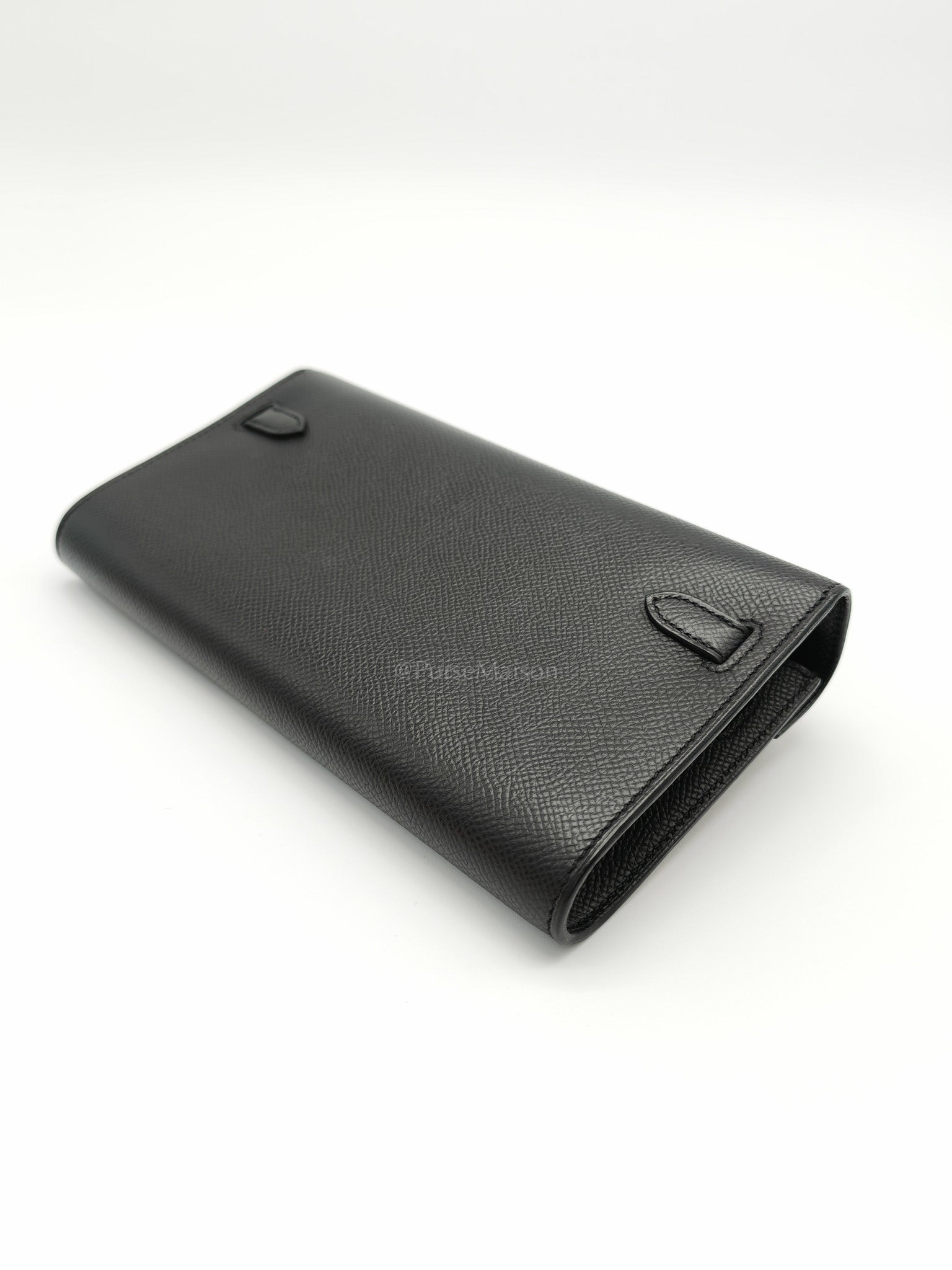 Kelly To Go Black in Epsom Leather and Gold Hardware Stamp Y (2020) | Purse Maison Luxury Bags Shop