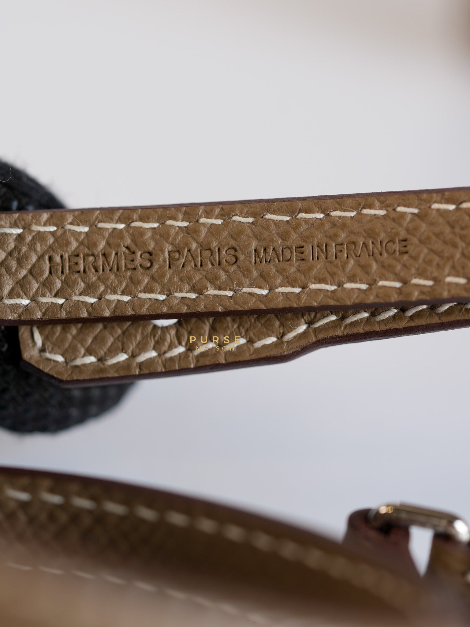 Kelly To Go Etoupe Epsom Leather Palladium Hardware Stamp B | Purse Maison Luxury Bags Shop