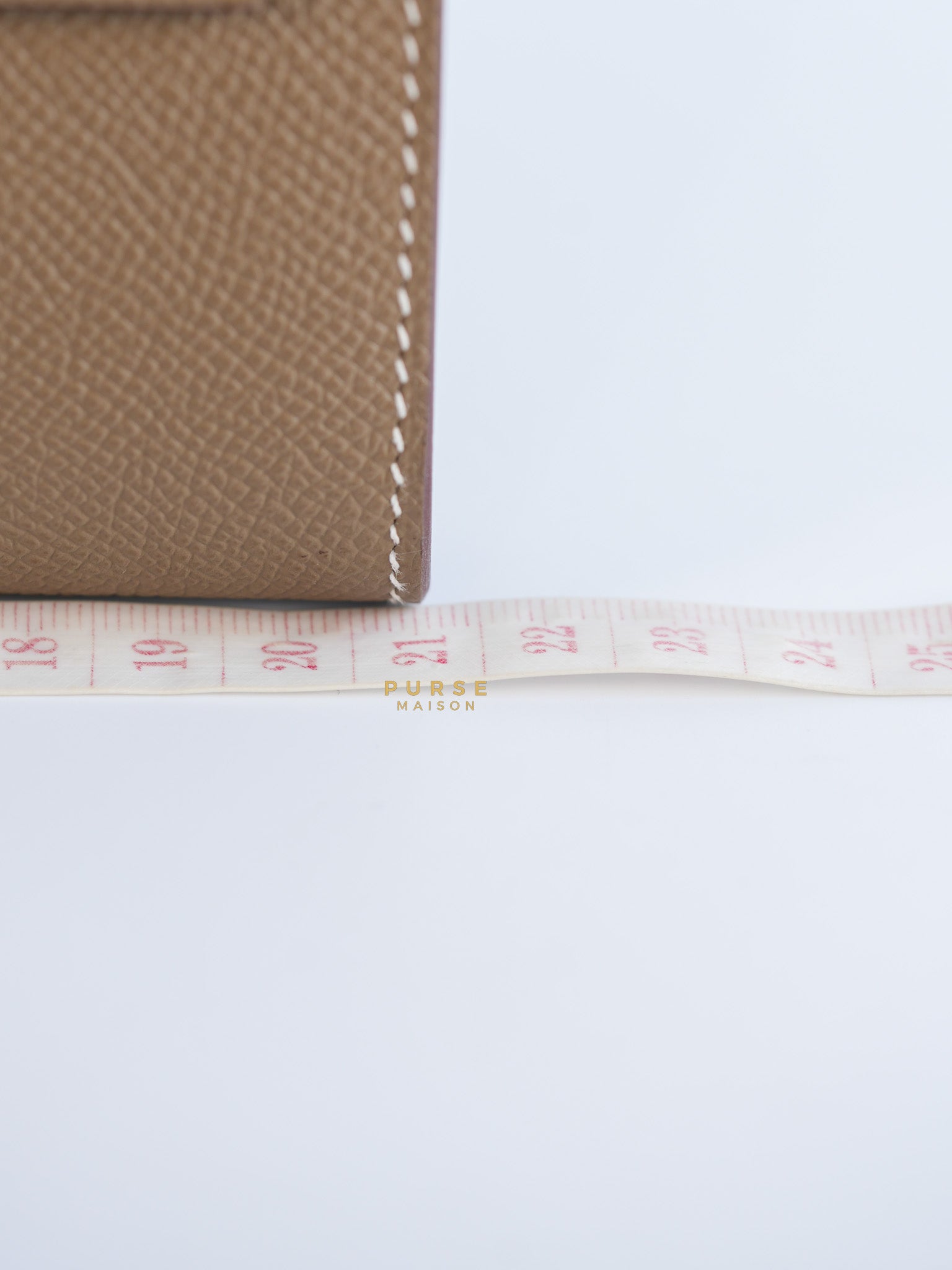 Kelly To Go Etoupe Epsom Leather Palladium Hardware Stamp B | Purse Maison Luxury Bags Shop