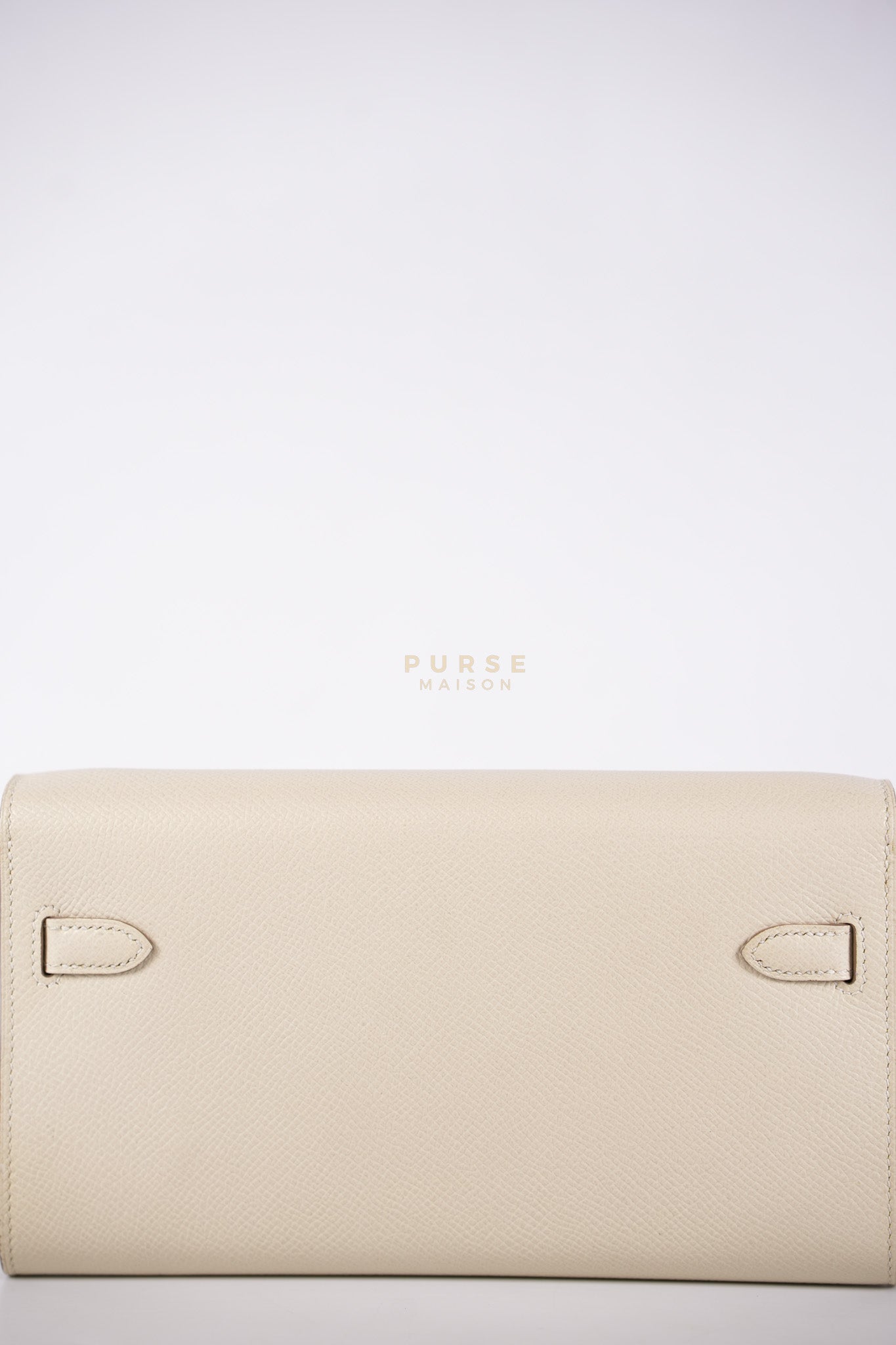 Kelly To Go in Craie Epsom Leather and Gold Hardware Stamp Y (2020) | Purse Maison Luxury Bags Shop