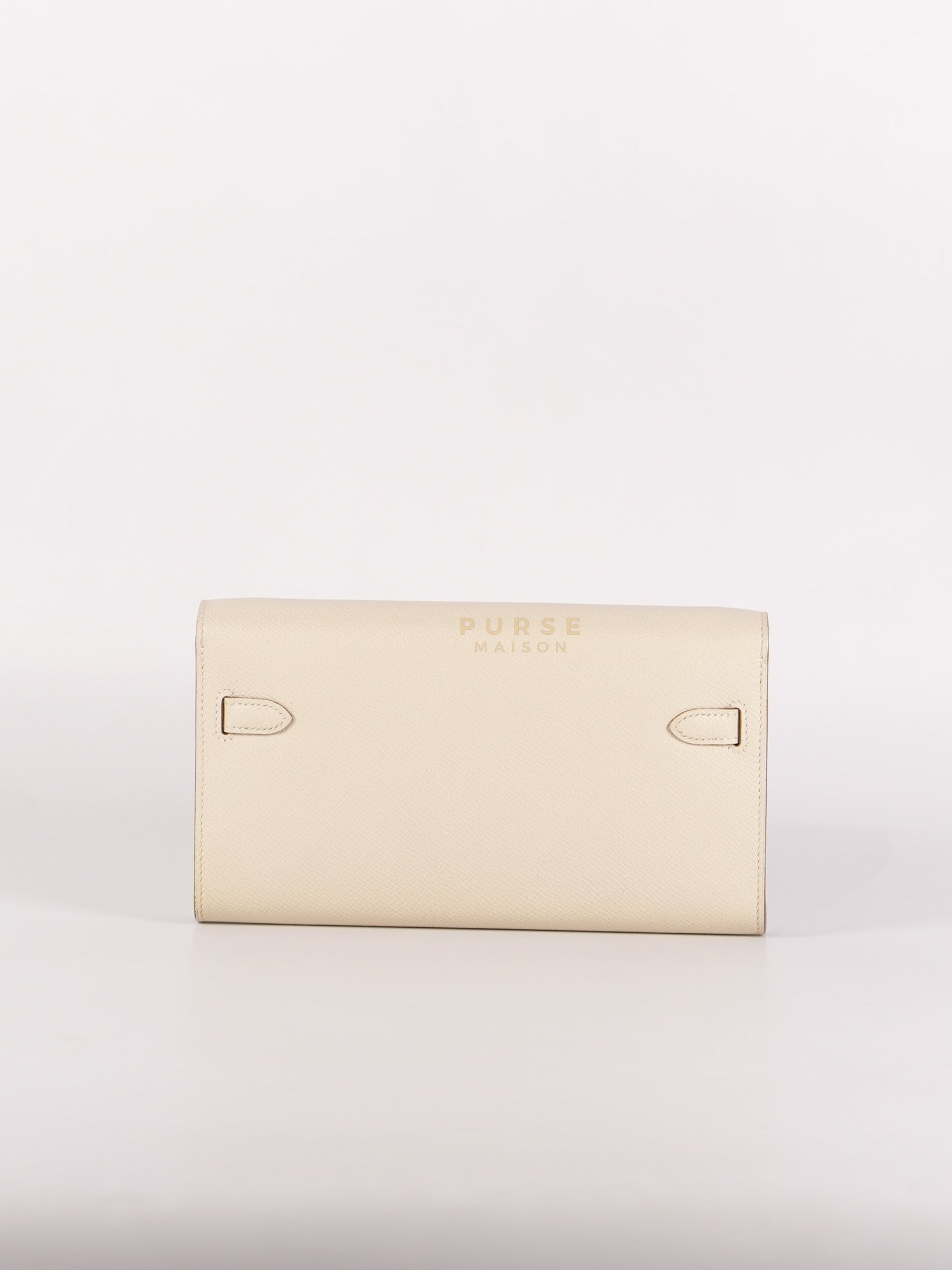 Kelly To Go in Craie Epsom Leather and Gold Hardware Stamp Y (2020) | Purse Maison Luxury Bags Shop