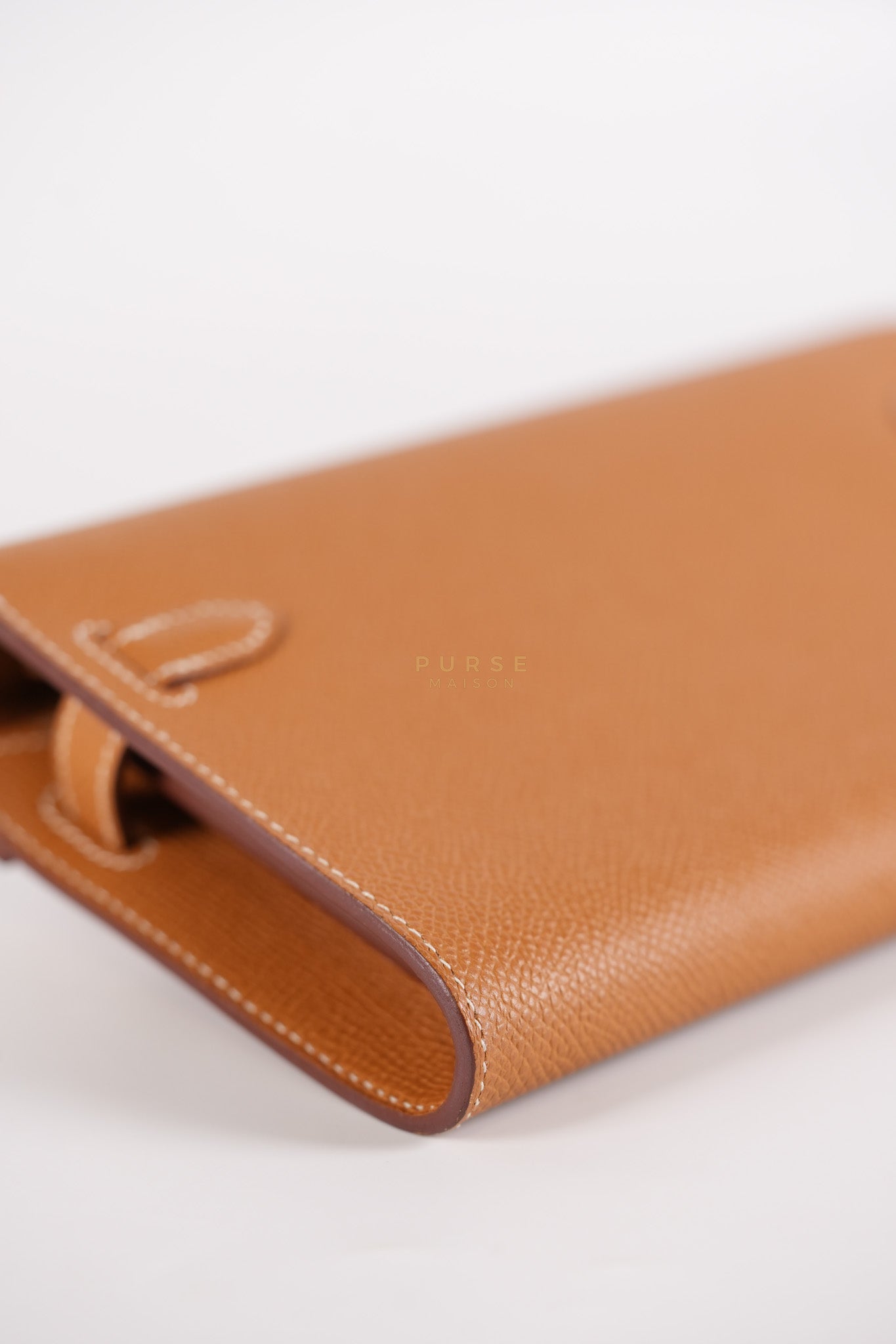 Kelly to Go in Gold Epsom Leather Palladium Hardware Stamp U(2022) | Purse Maison Luxury Bags Shop