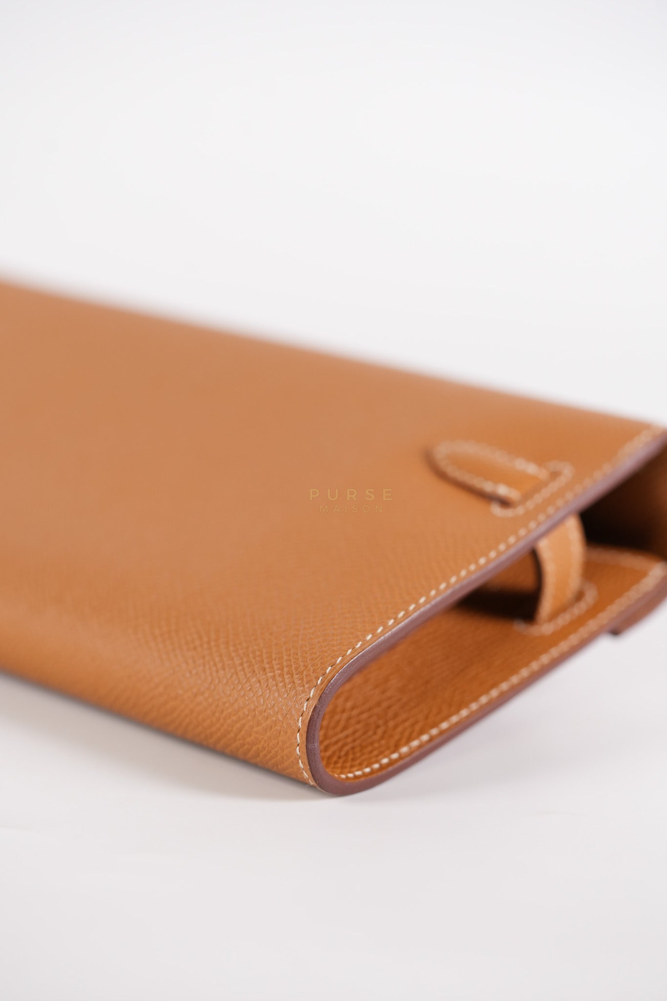 Kelly to Go in Gold Epsom Leather Palladium Hardware Stamp U(2022) | Purse Maison Luxury Bags Shop